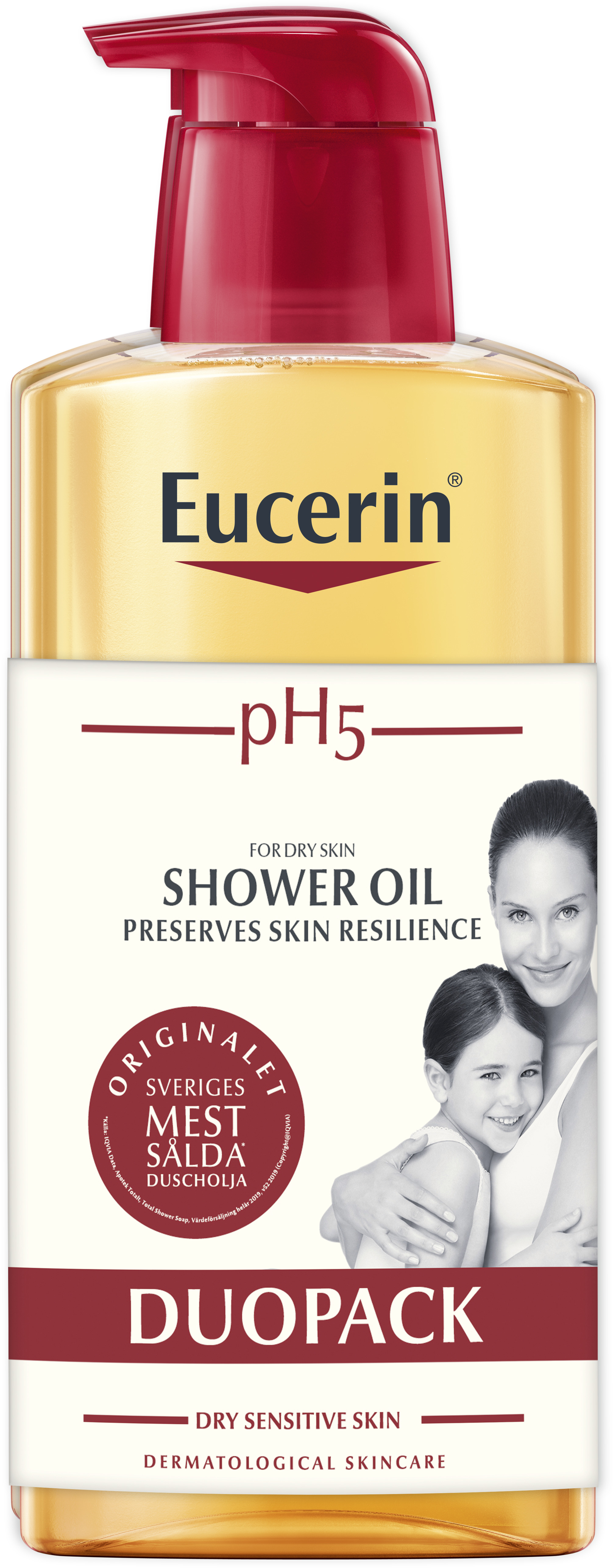 Eucerin pH5 Shower Oil Parfymerad Duopack 2 x 400 ml