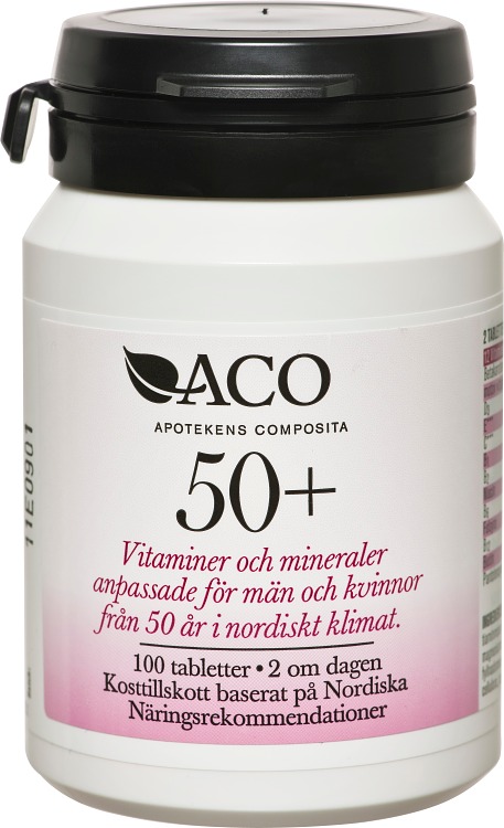 Aco 50+ Multivitamin Kvinnor & Män +50 år 100 tabletter