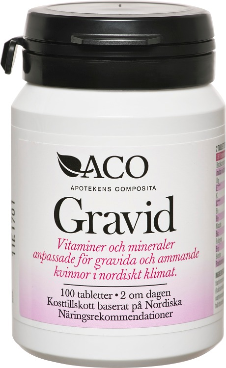 Aco Gravid Multivitamin Gravida & Ammande 100 tabletter