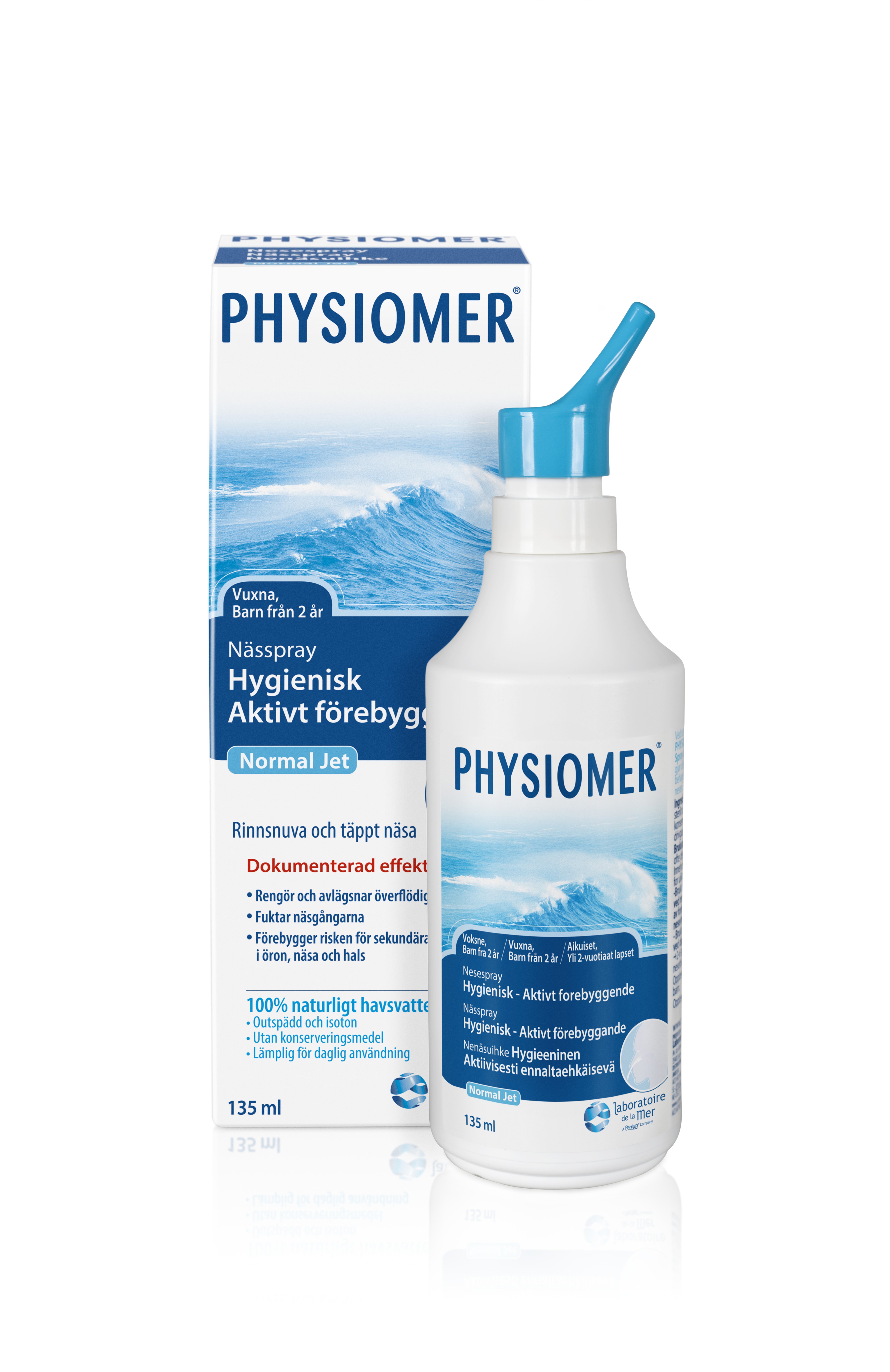 Physiomer Normal Jet & Spray Naturlig Nässkölj Vuxna 135 ml