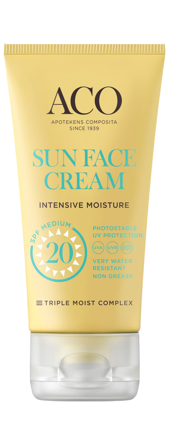 Aco Sun Face Cream SPF20 Solskydd Ansikte 50 ml