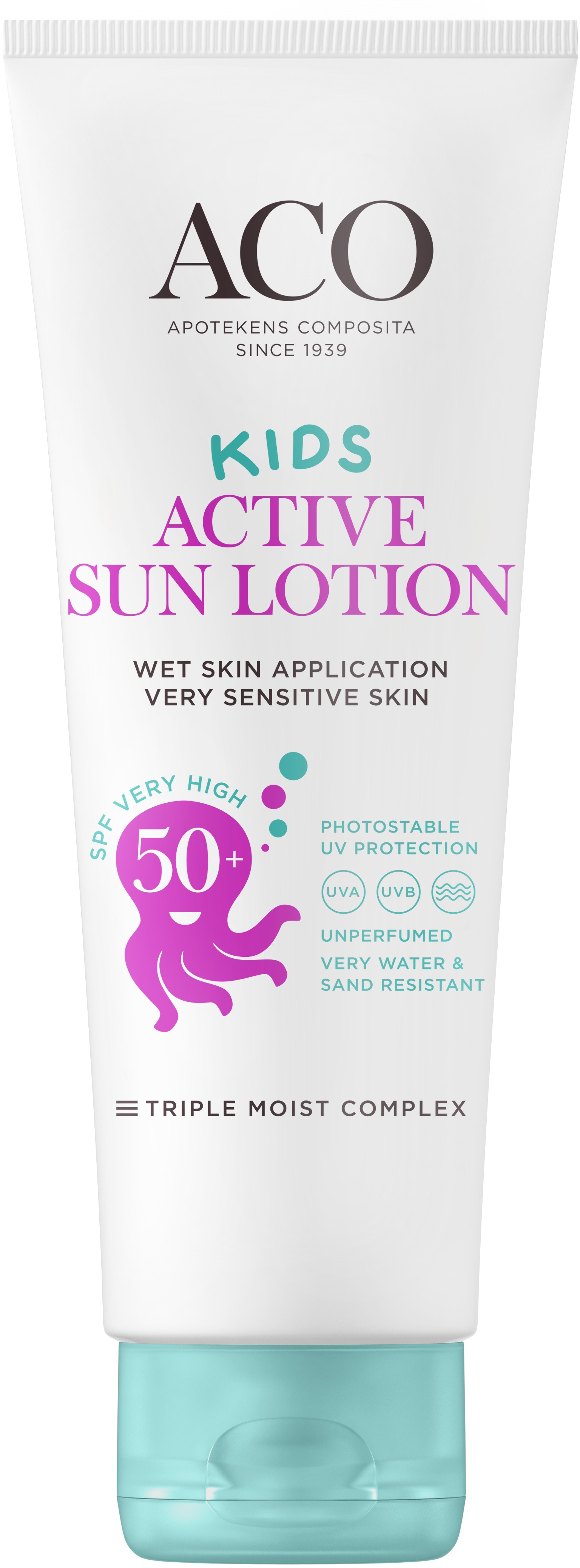 ACO Sun Kids Lotion SPF50+ Solskydd Barn 250 ml