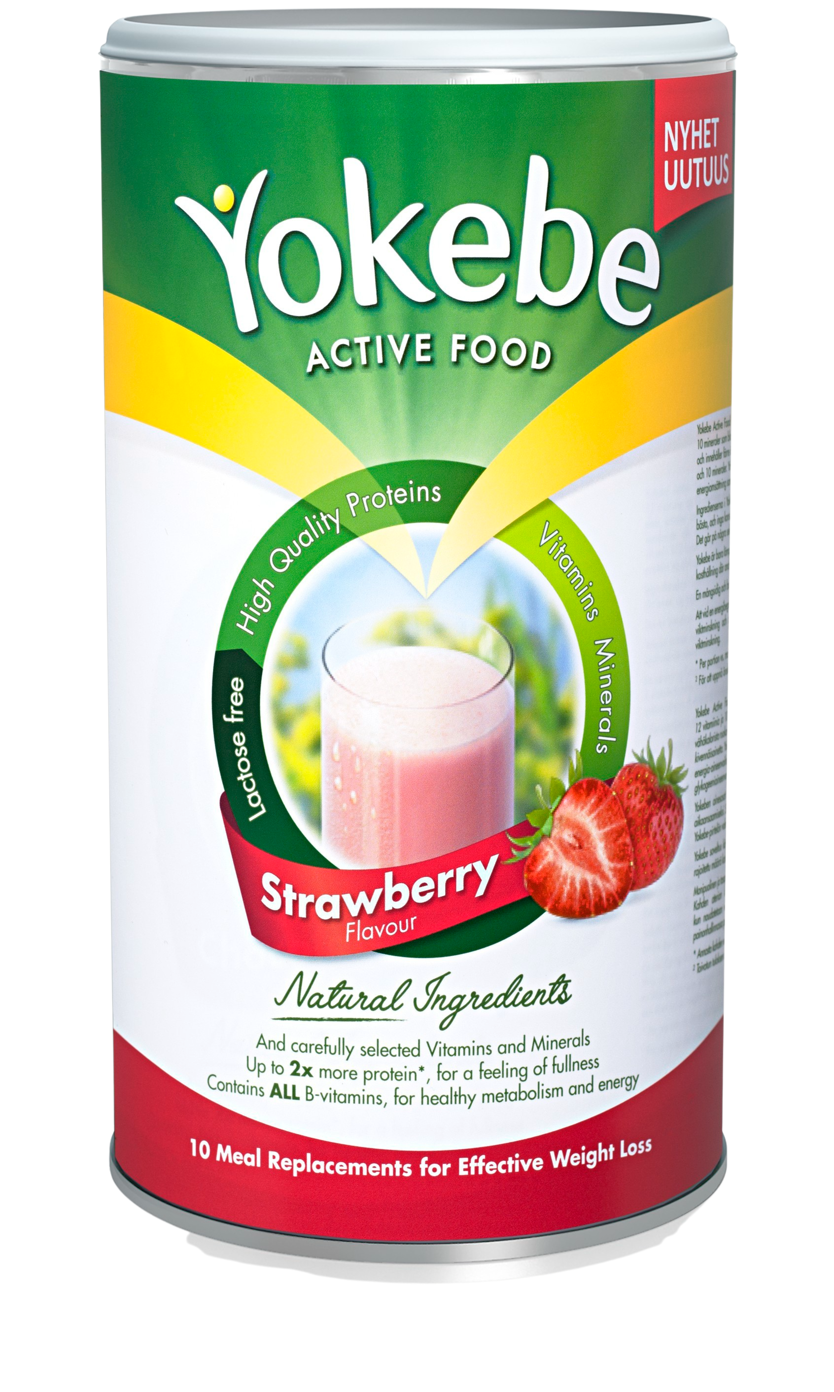 Yokebe Strawberry Måltidsersättning 400 g