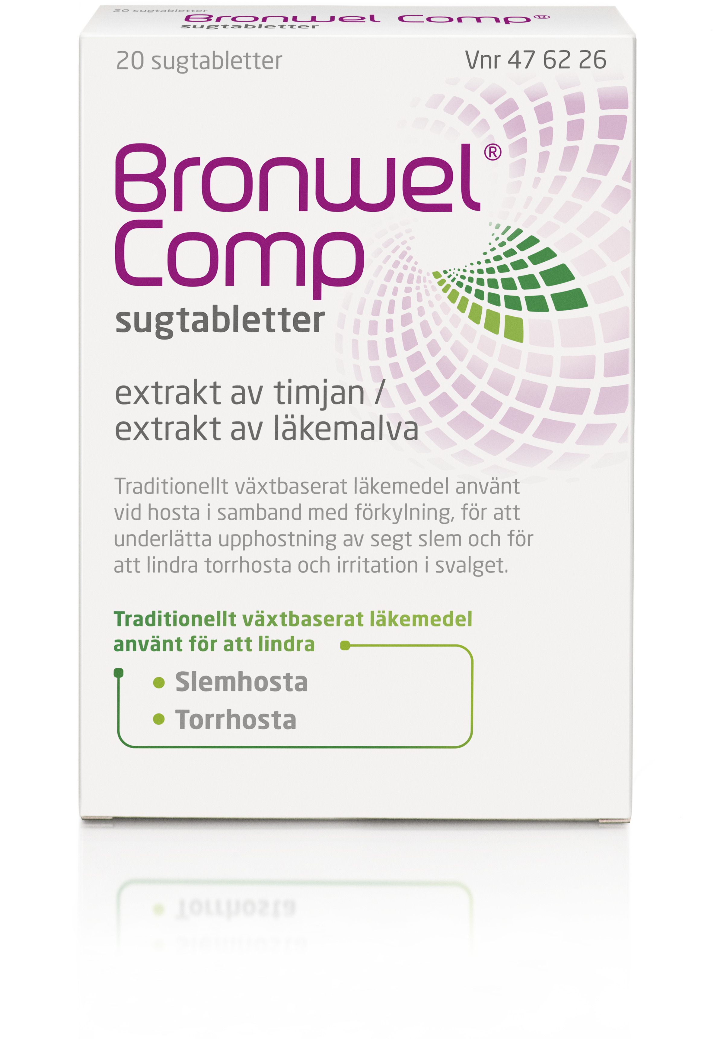 Bronwel Comp Sugtabletter Slem & Torrhosta Vid Förkylning 20 st