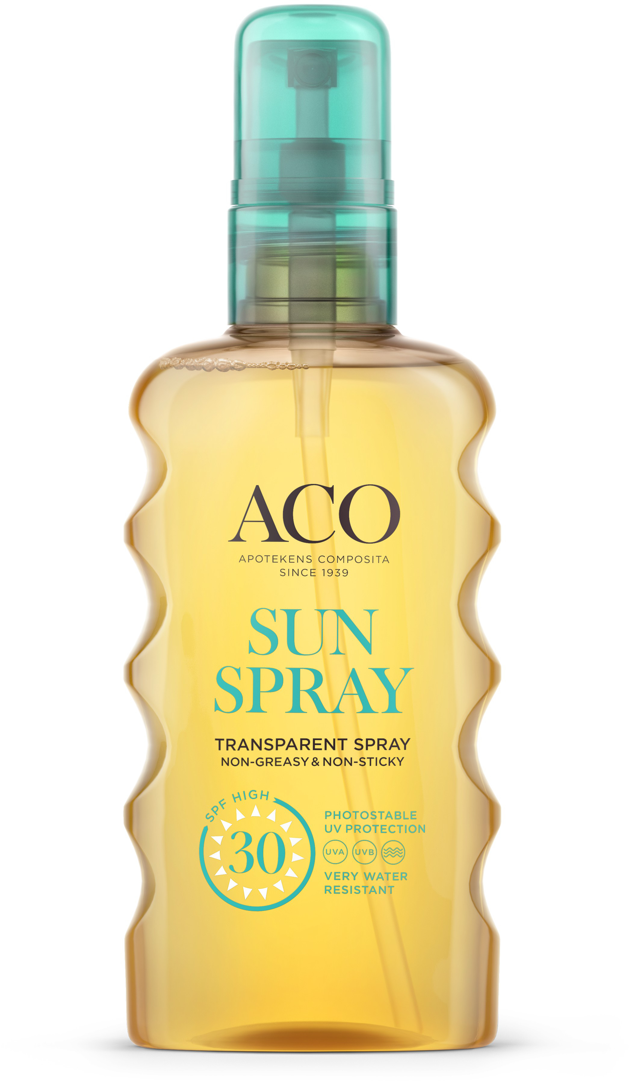 Aco Sun Transparent Spray SPF30 Solskydd Kropp 175 ml