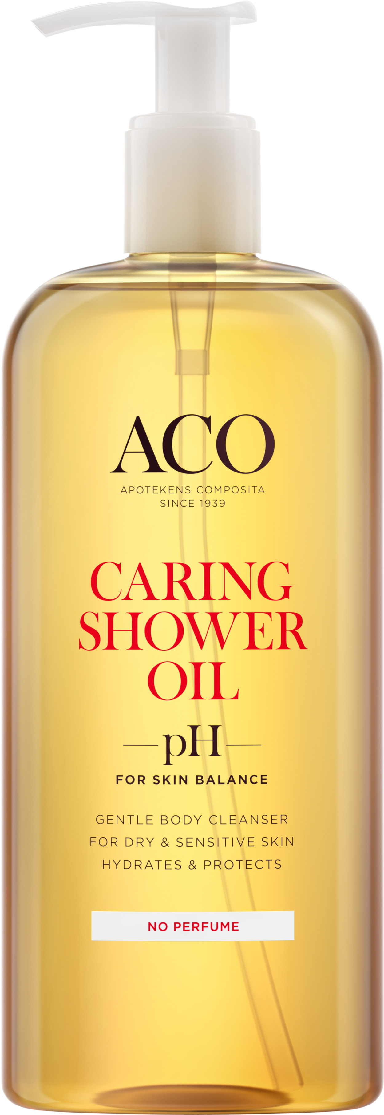 ACO Body Caring Shower Oil Duscholja Oparfymerad 400 ml