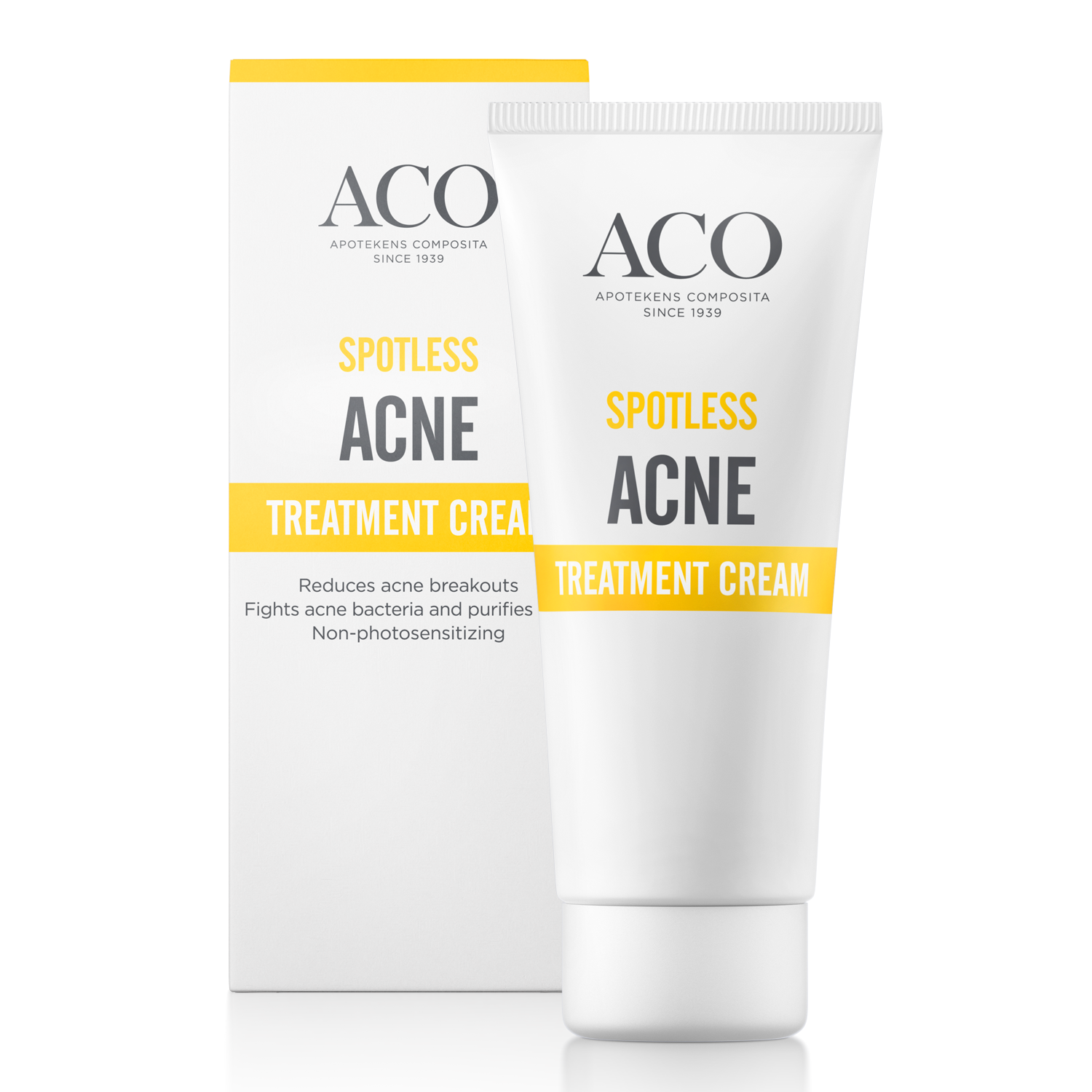 Aco Spotless Acne Treatment Cream Behandlar Akne 30 g