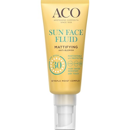 ACO Sun Face Fluid Mattifying SPF30 40 ml