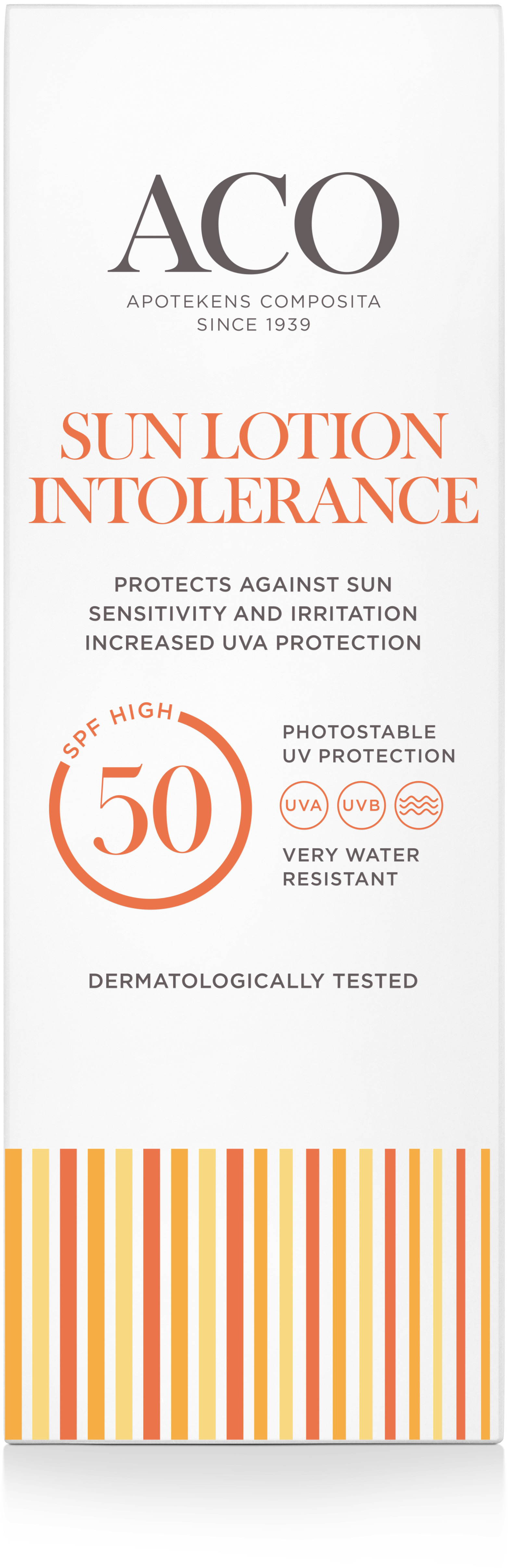 Aco Sun Intolerance Lotion SPF50 Solskydd Solkänslig Hy 100 ml
