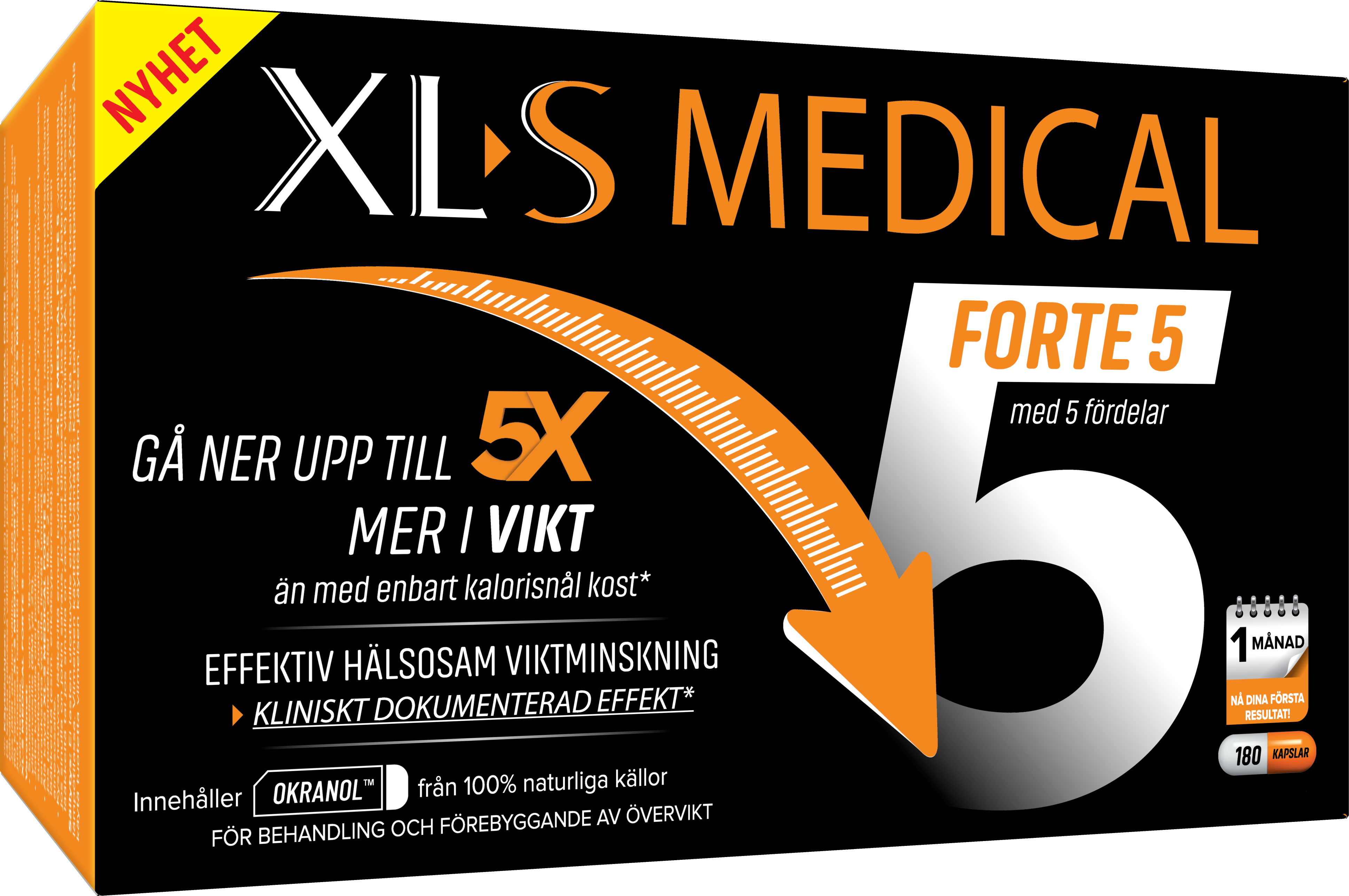 Xl-S Medical Forte 5 Viktminskning 180 kapslar