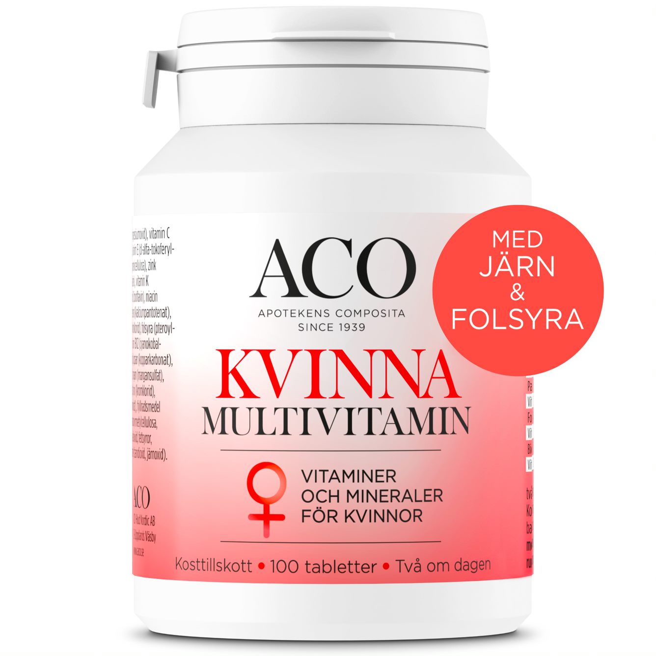ACO Kvinna Multivitamin 100 tabletter