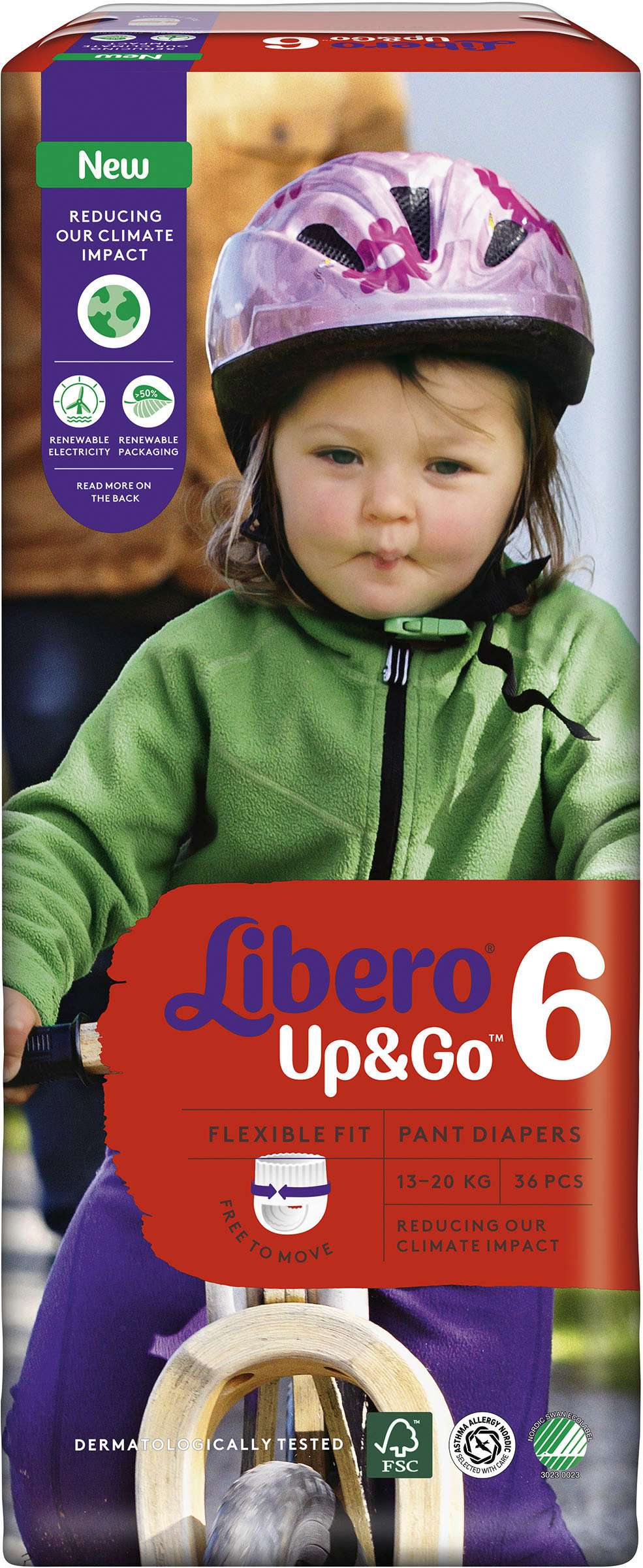 Libero Blöjor Up&Go stl 6 13-20 kg 36 st