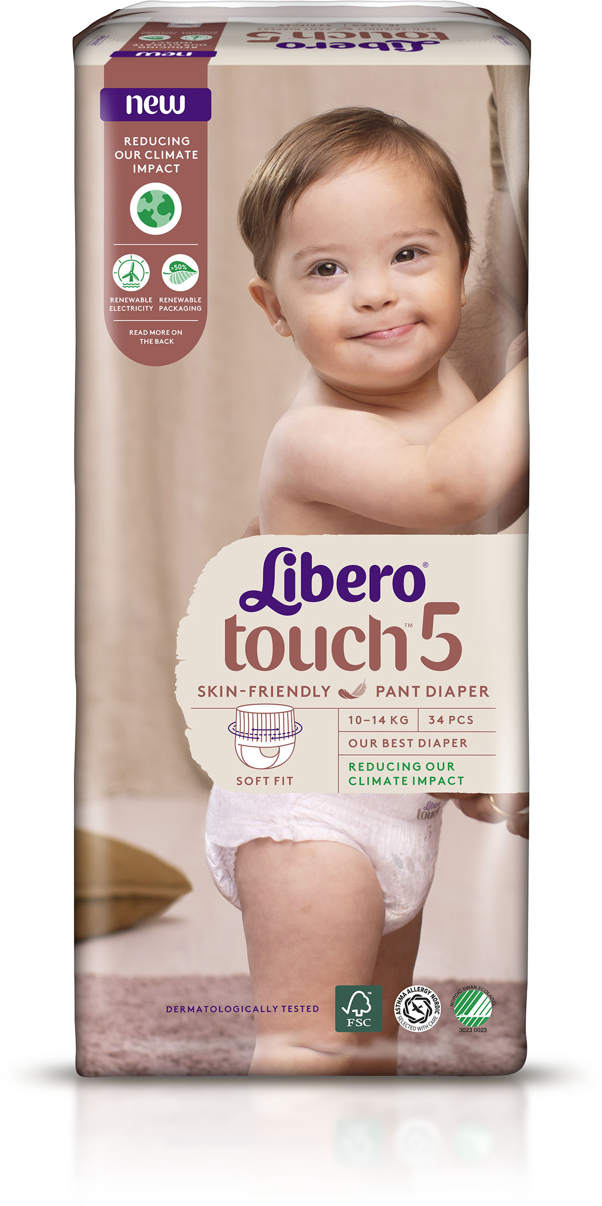 Libero Touch Blöjor stl 5 10-14 kg 34 st