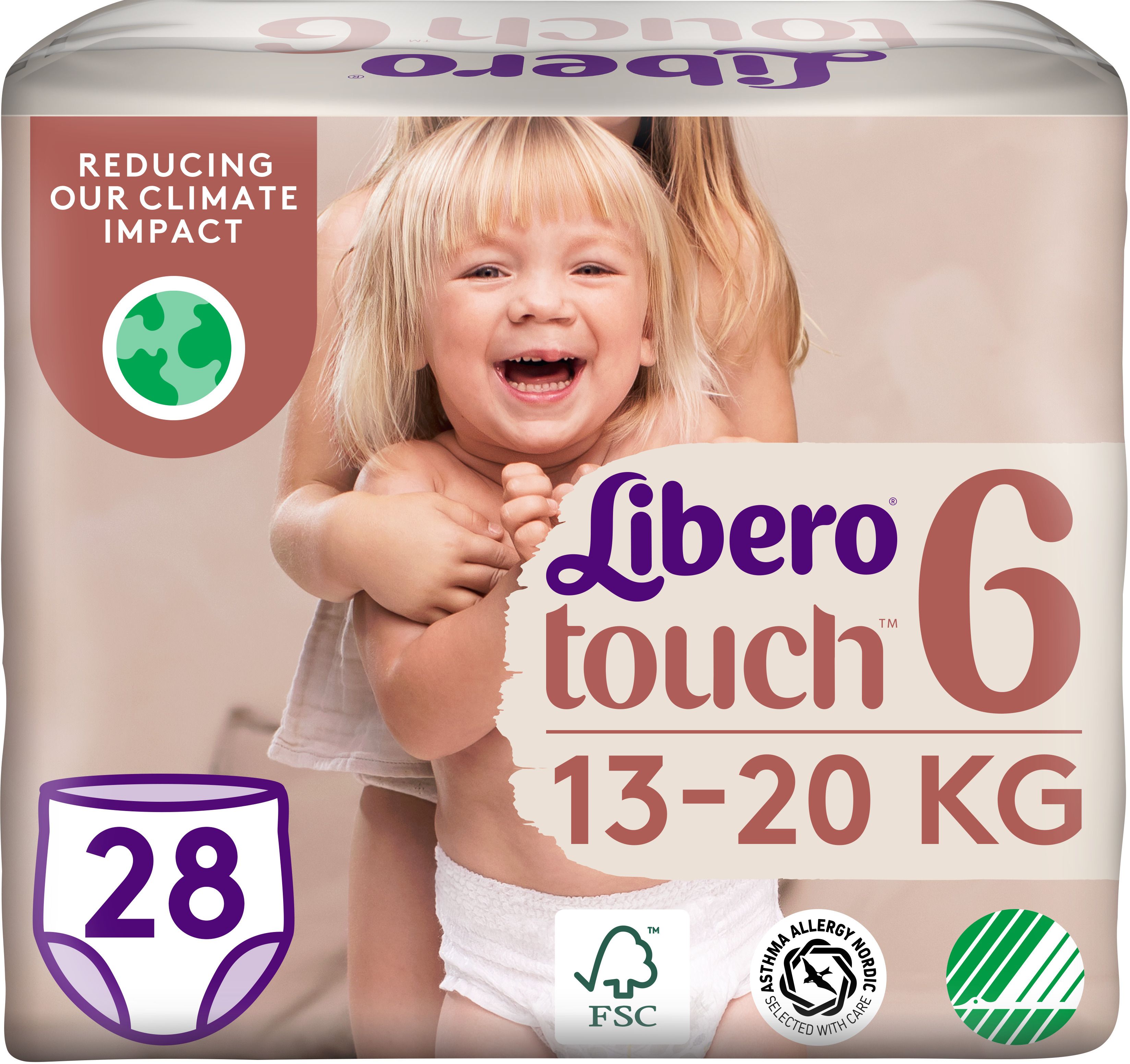 Libero Touch 6 Byxblöja (13-20 kg) 28 st