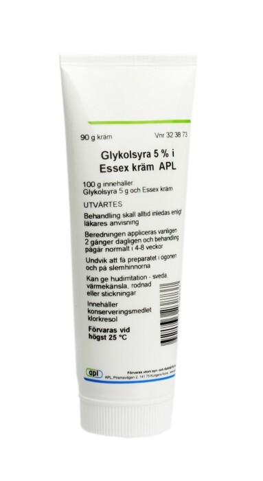 Glykolsyra 5 % i Essex kräm APL 90g