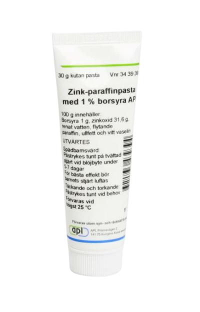 APL Zink-paraffinpasta med borsyra, kutan pasta 1 % 30 gr
