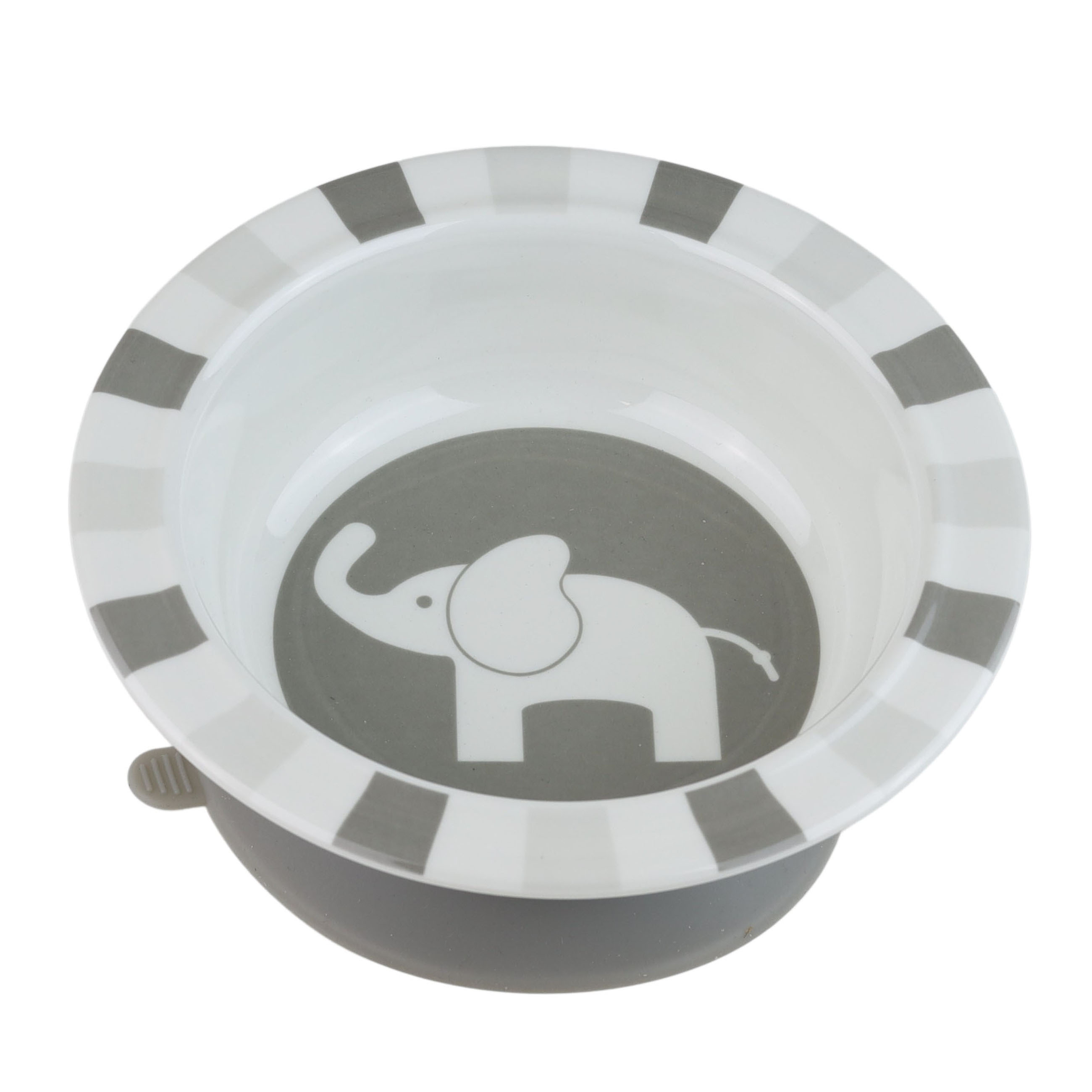 Elefant Sugkoppstallrik Grå 1 st