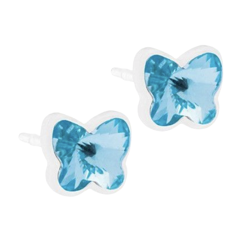 Blomdahl Örhängen MP Butterfly 5 mm Aquamarine 1 par
