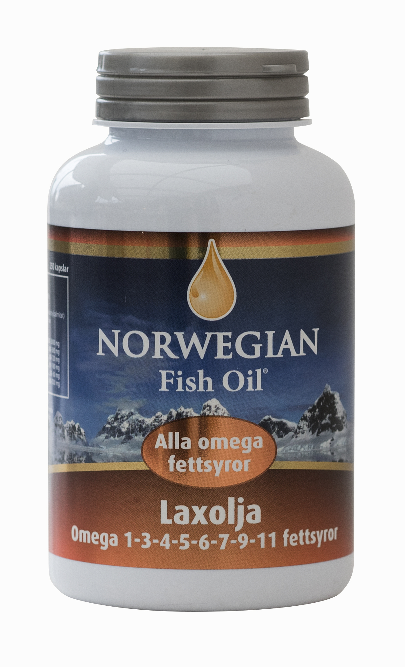 Norwegian Fish Oil Laxolja 250 kapslar