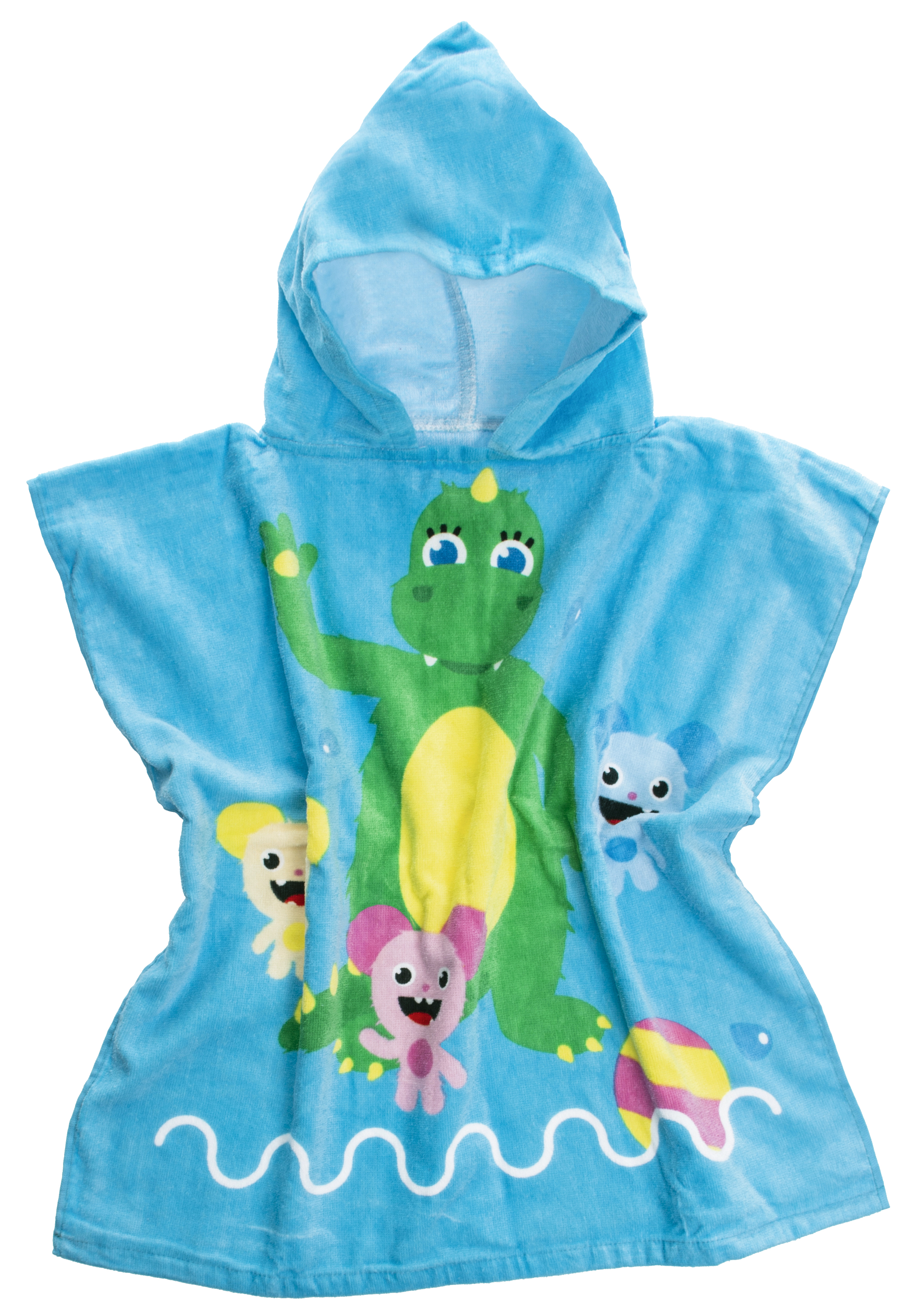 Bolibompa Bolibompa Draken Badponcho 60x120 cm 1 st