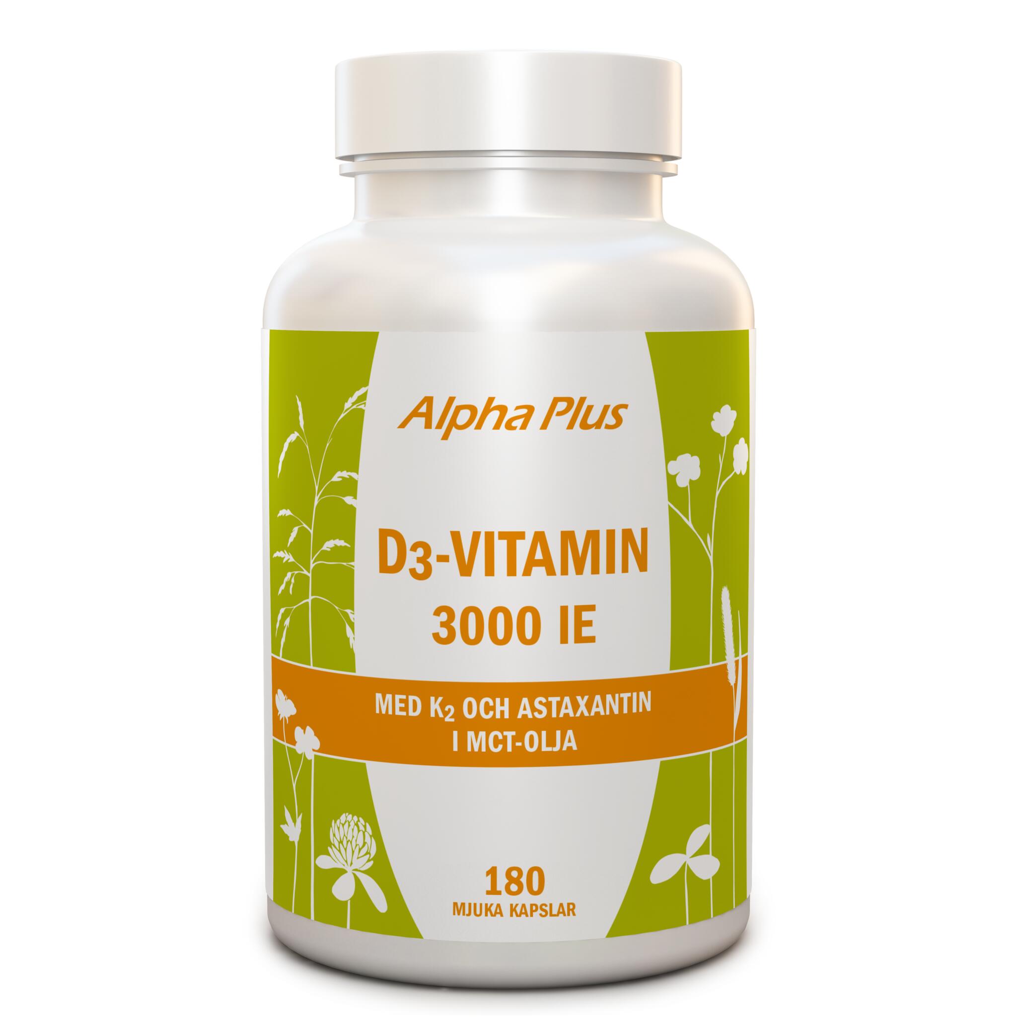 Alpha Plus D3 vitamin 3000 IE + K2 180 kap