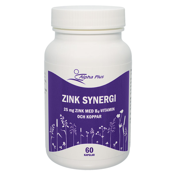 Alpha Plus Zink Synergi 60 kapslar