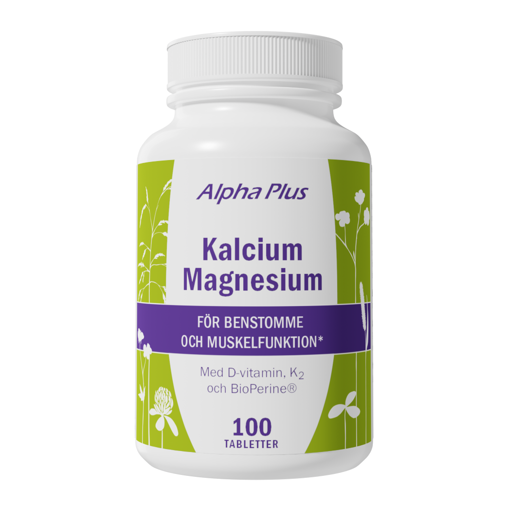 Köp Alpha Plus Kalcium Magnesium 100 tabletter Apohem