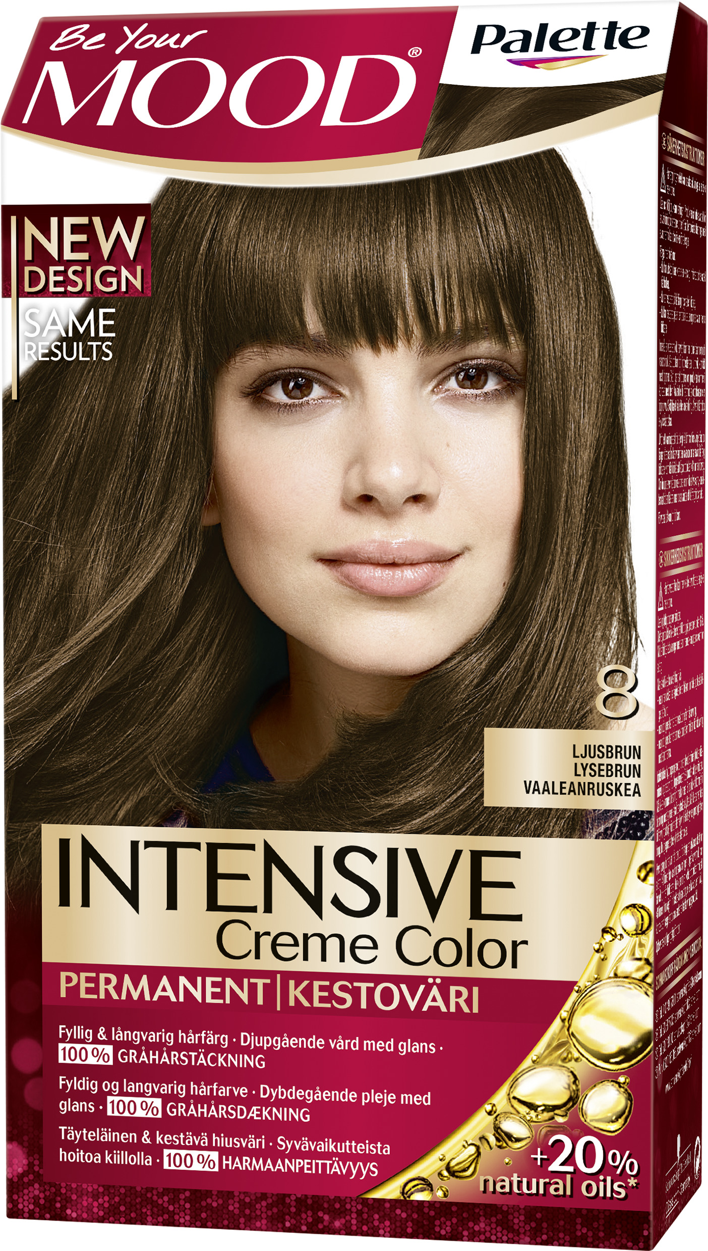 MOOD Palette Intensive Creme Color 8 Ljusbrun