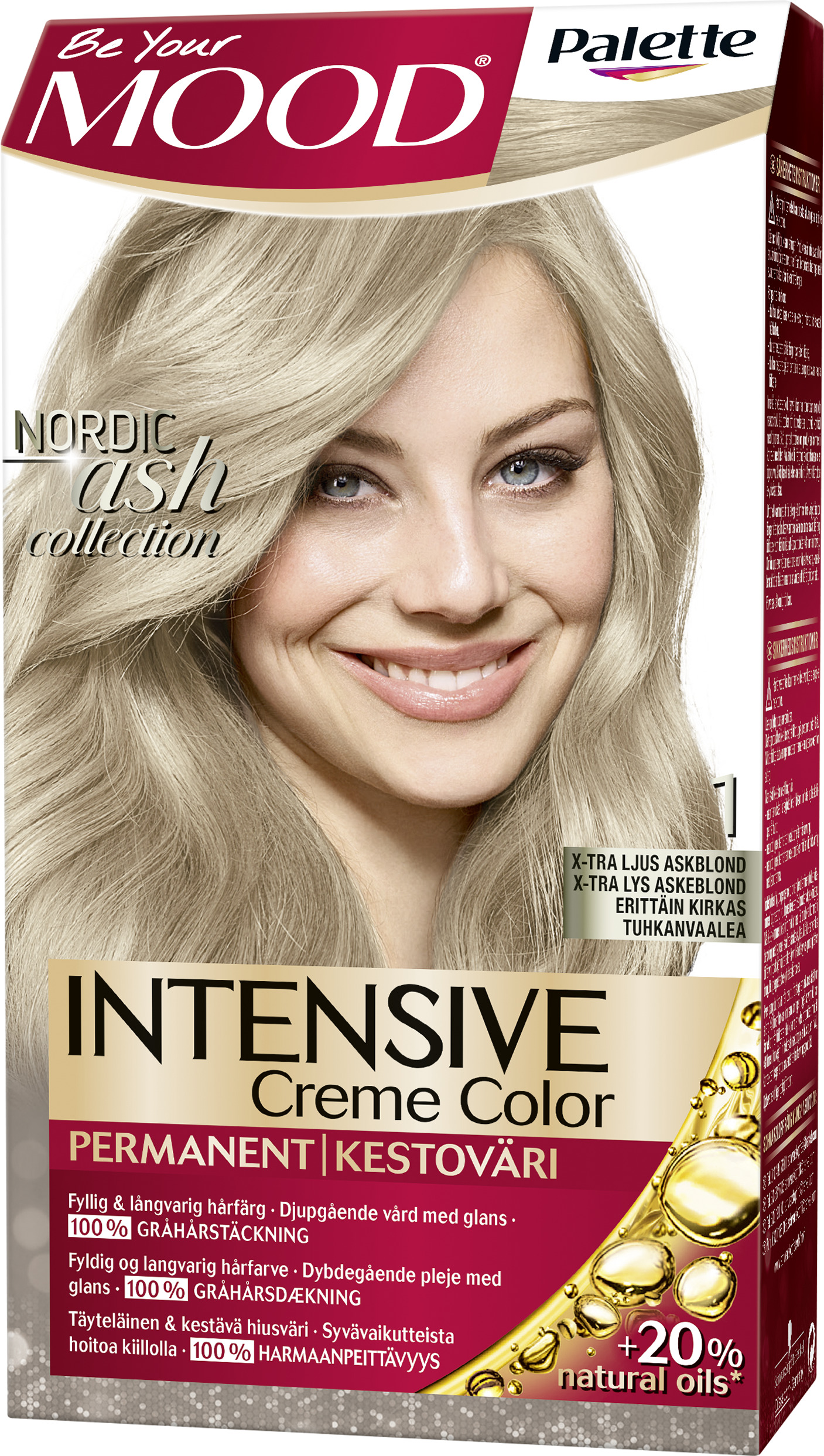 MOOD Palette Intensive Creme Color 1 X-tra Ljus Askblond