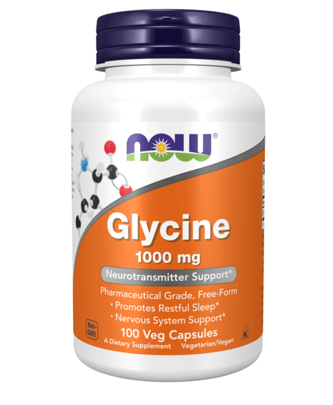 NOW Glycine 1000mg 100 kapslar