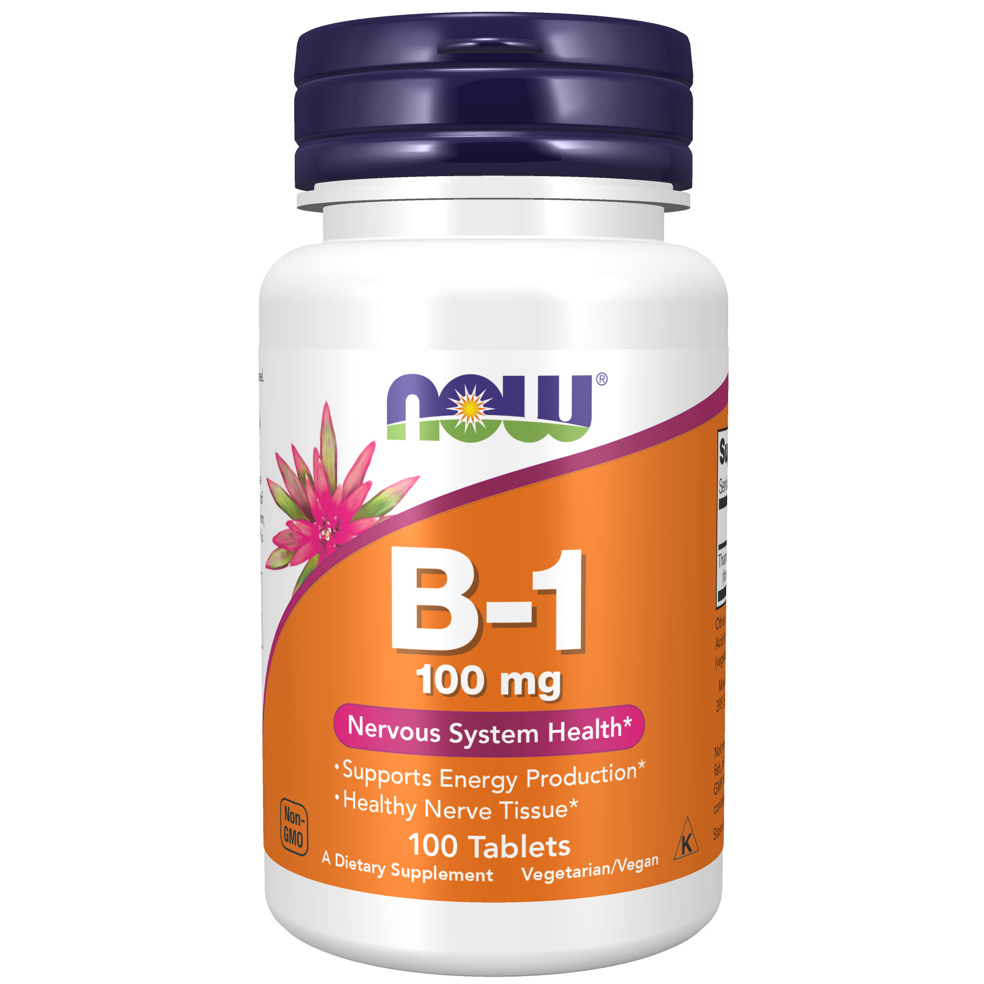 NOW B1 Vitamin 100mg 100 tabletter