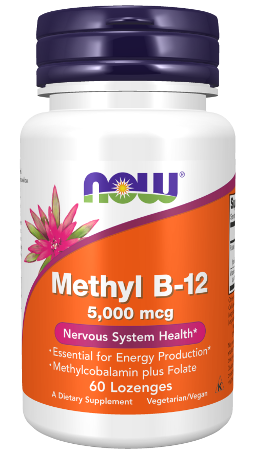 NOW Methyl B-12 5000mcg 60 sugtabletter