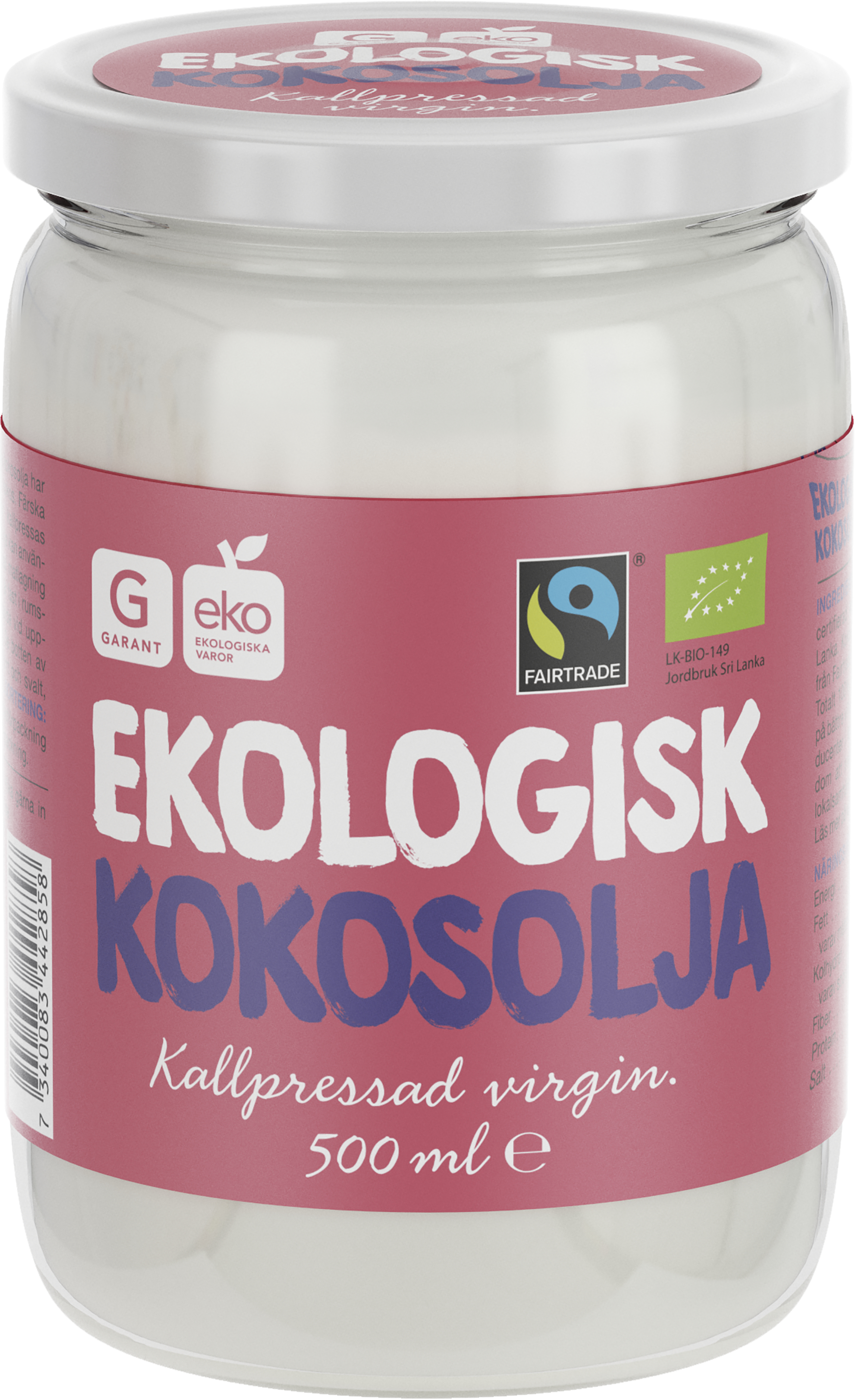 Garant Eko Kallpressad Kokosolja 500 ml