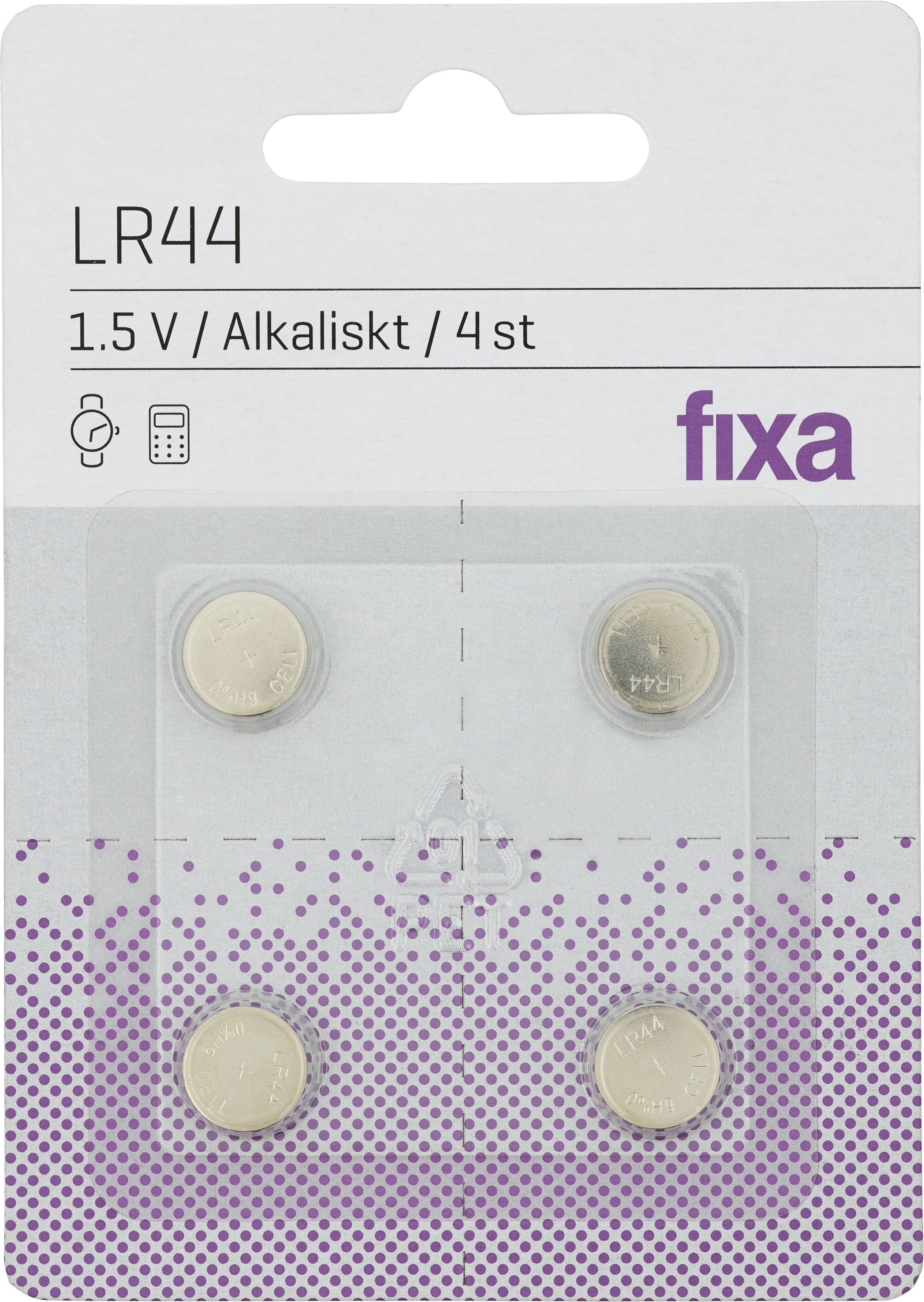 Fixa Batterier 1,5V LR44 Batterier 4 st