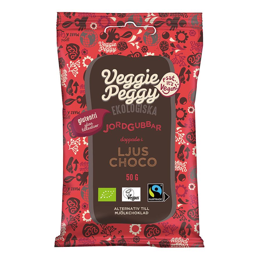 Veggie Peggy Chokladdoppade Jordubbar 50 g