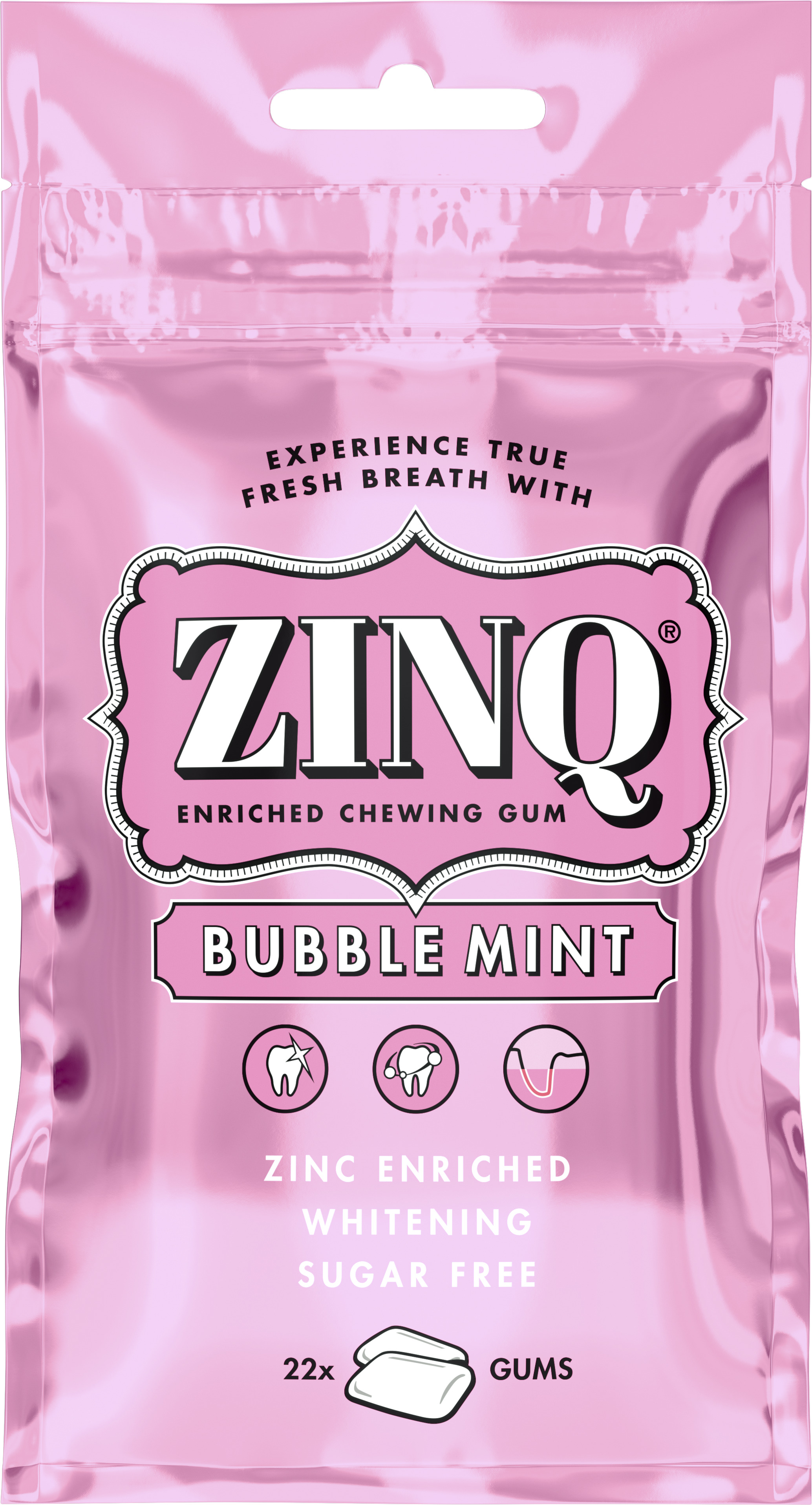 Zinq Bubblemint Tuggummi 31.5 g