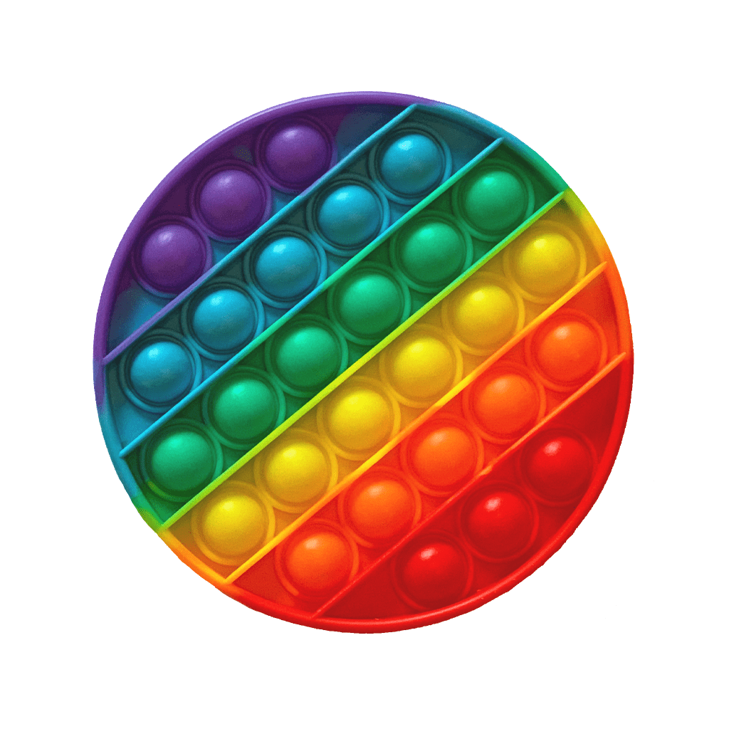 Medinu Fidget Pop Cirkel Regnbåge 1 st