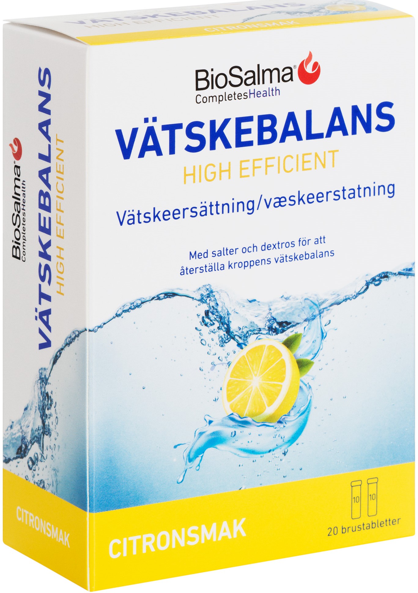 BioSalma Vätskebalans Citron 20 brustabletter