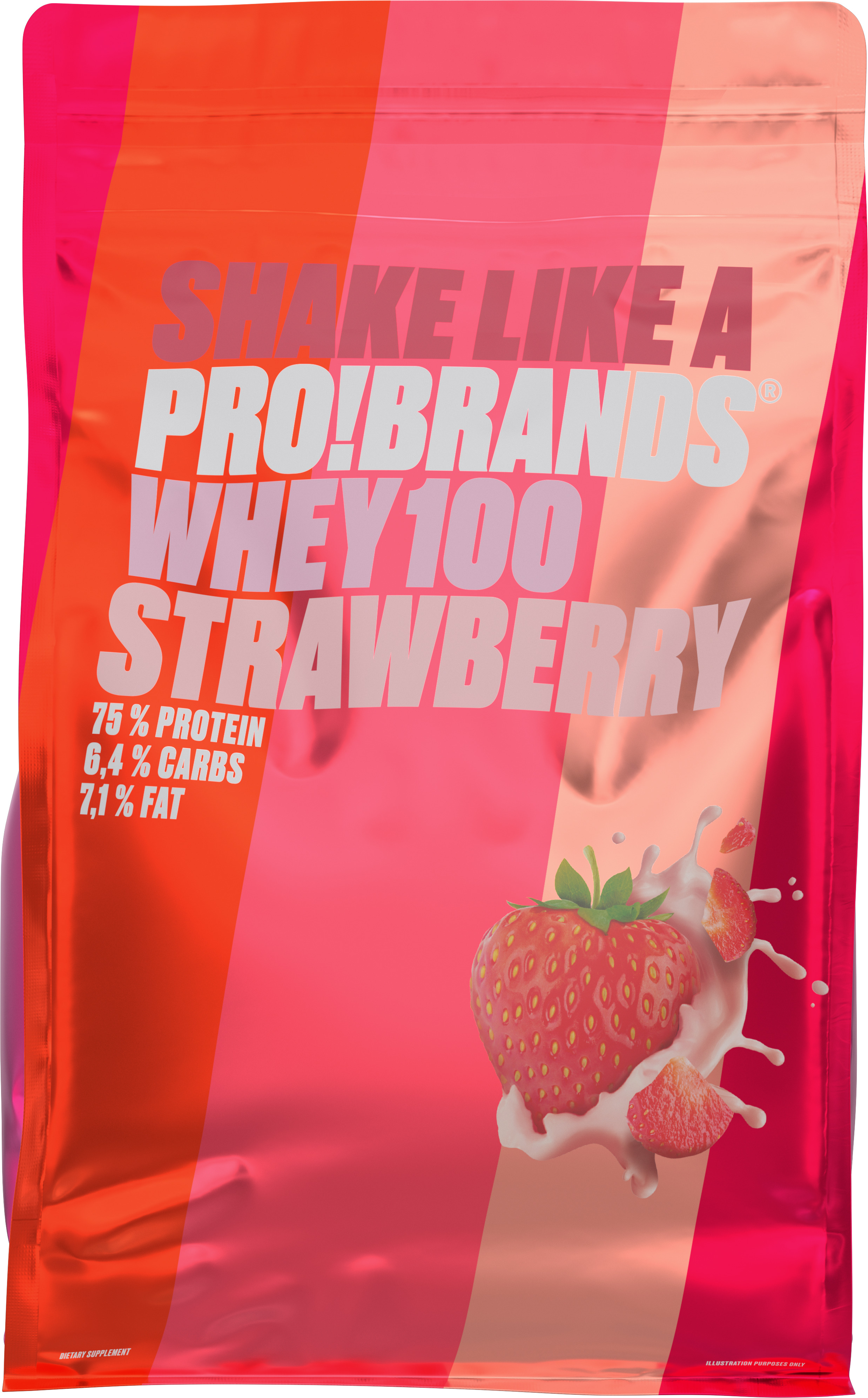 ProBrands Whey Powder Strawberry 900 g