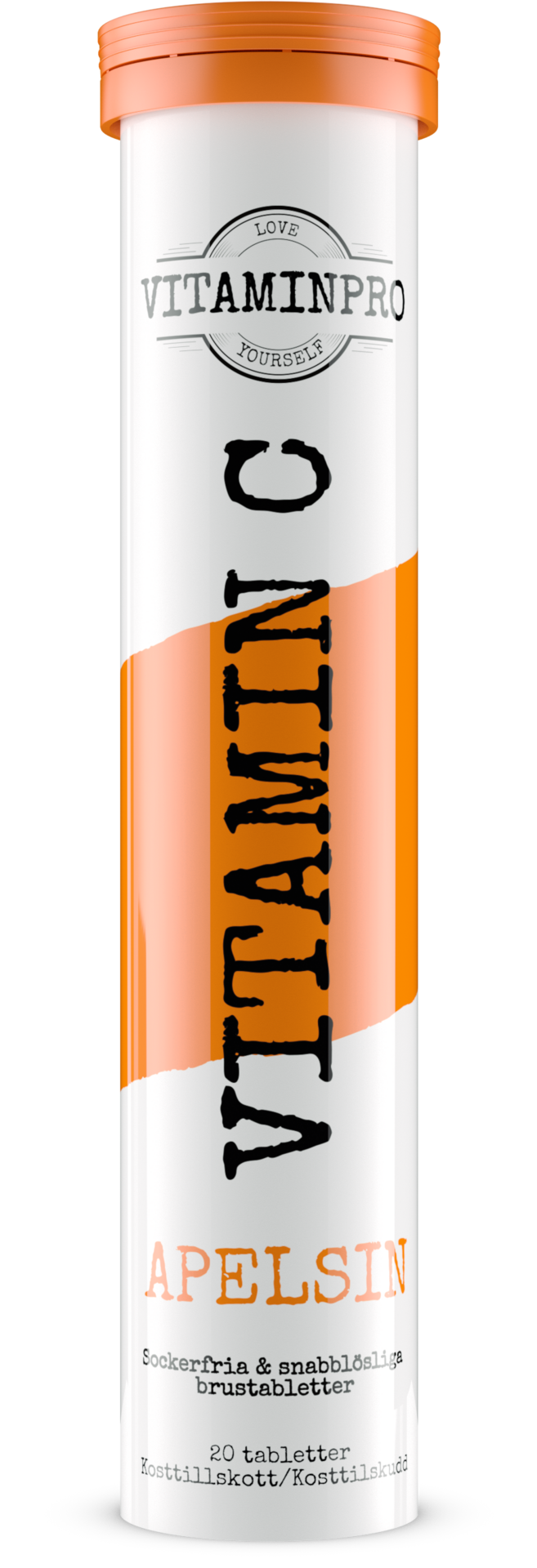 Köp Vitaminpro Cvitamin Brus Apelsin 20 st Apohem