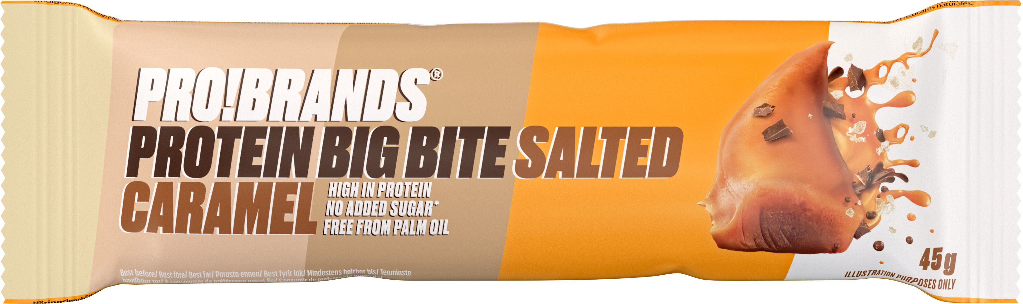 ProBrands Protein Bar Bigbite Salted Caramel 45g