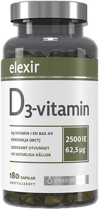Elexir D3-vitamin 180 st