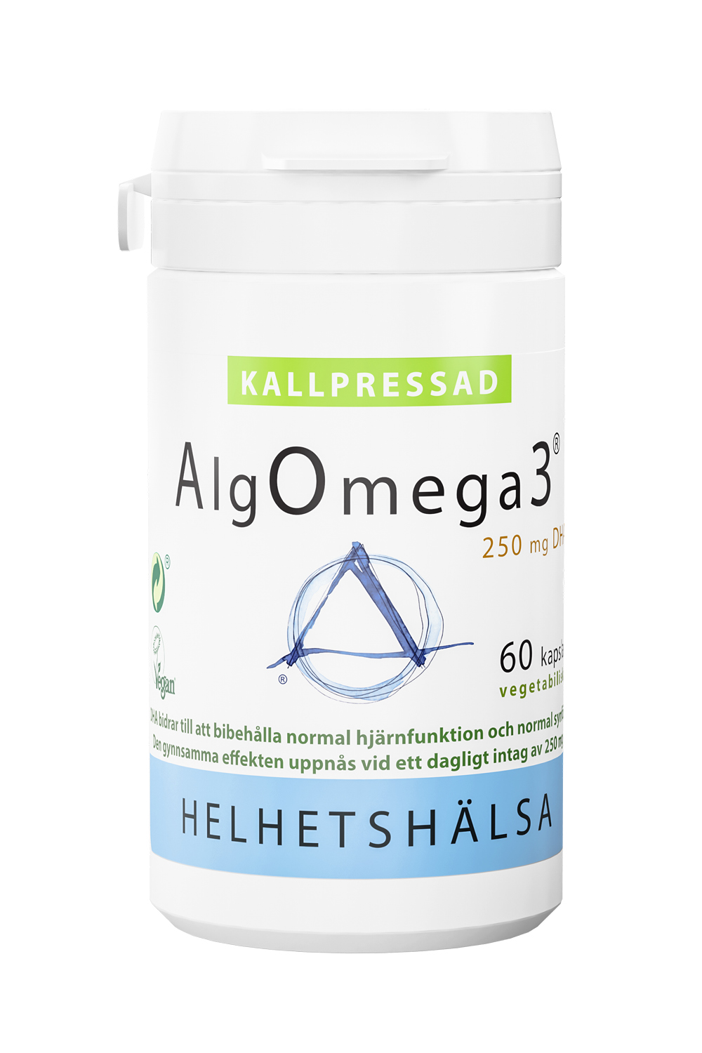 Helhetshälsa AlgOmega3 Kallpressad 60 kapslar