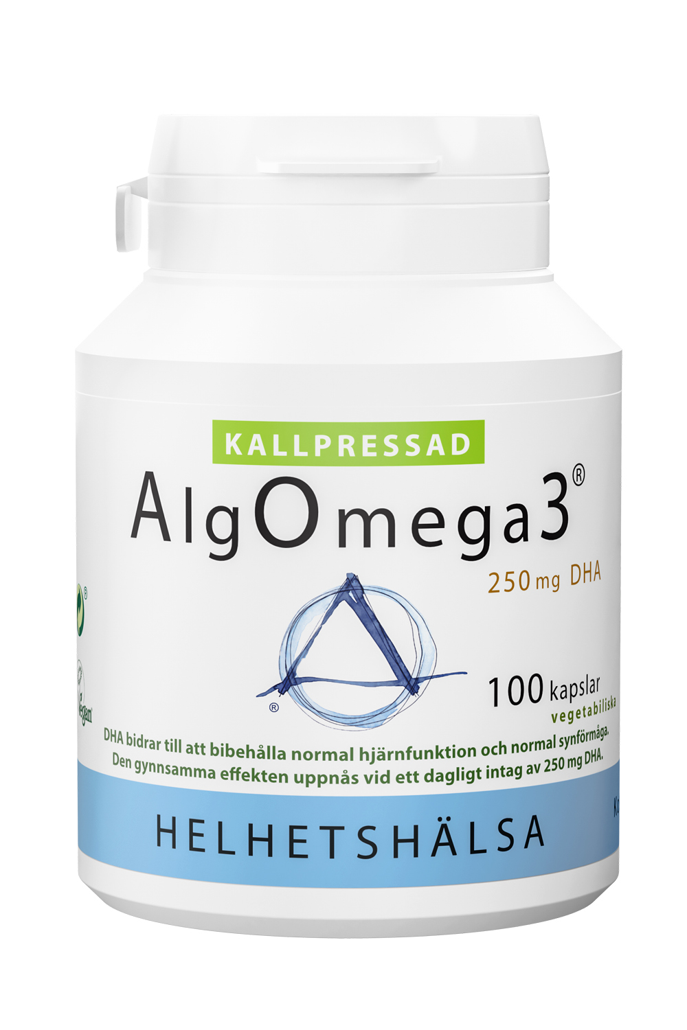 Helhetshälsa AlgOmega3® Kallpressad 100 kapslar