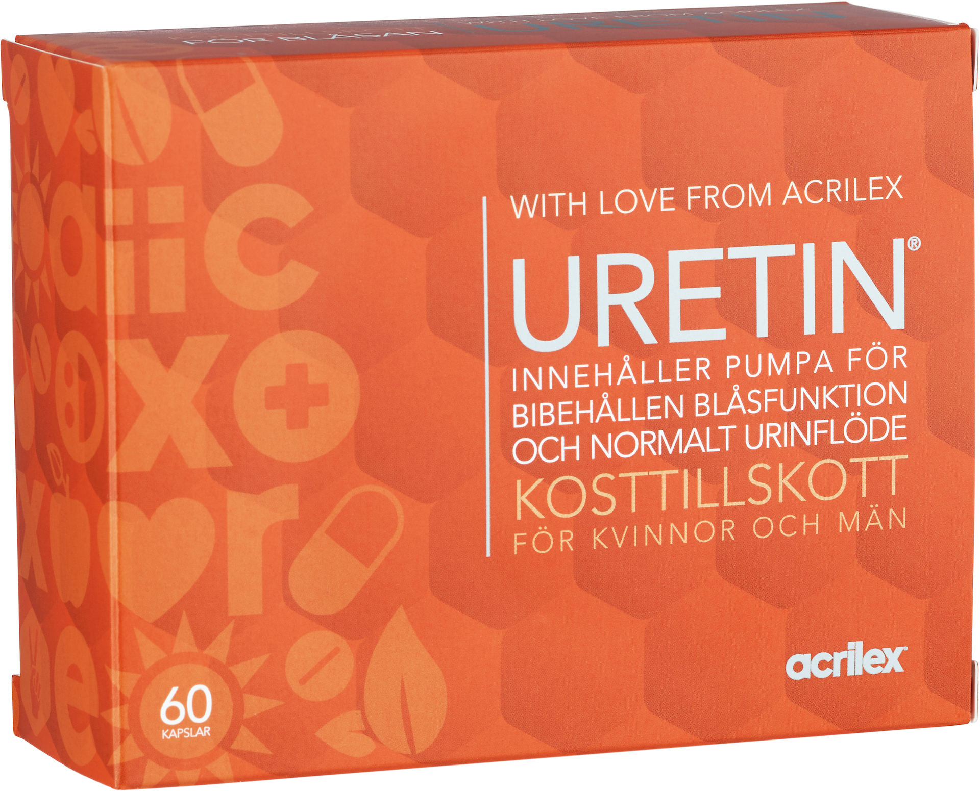 Acrilex Uretin 60 kapslar