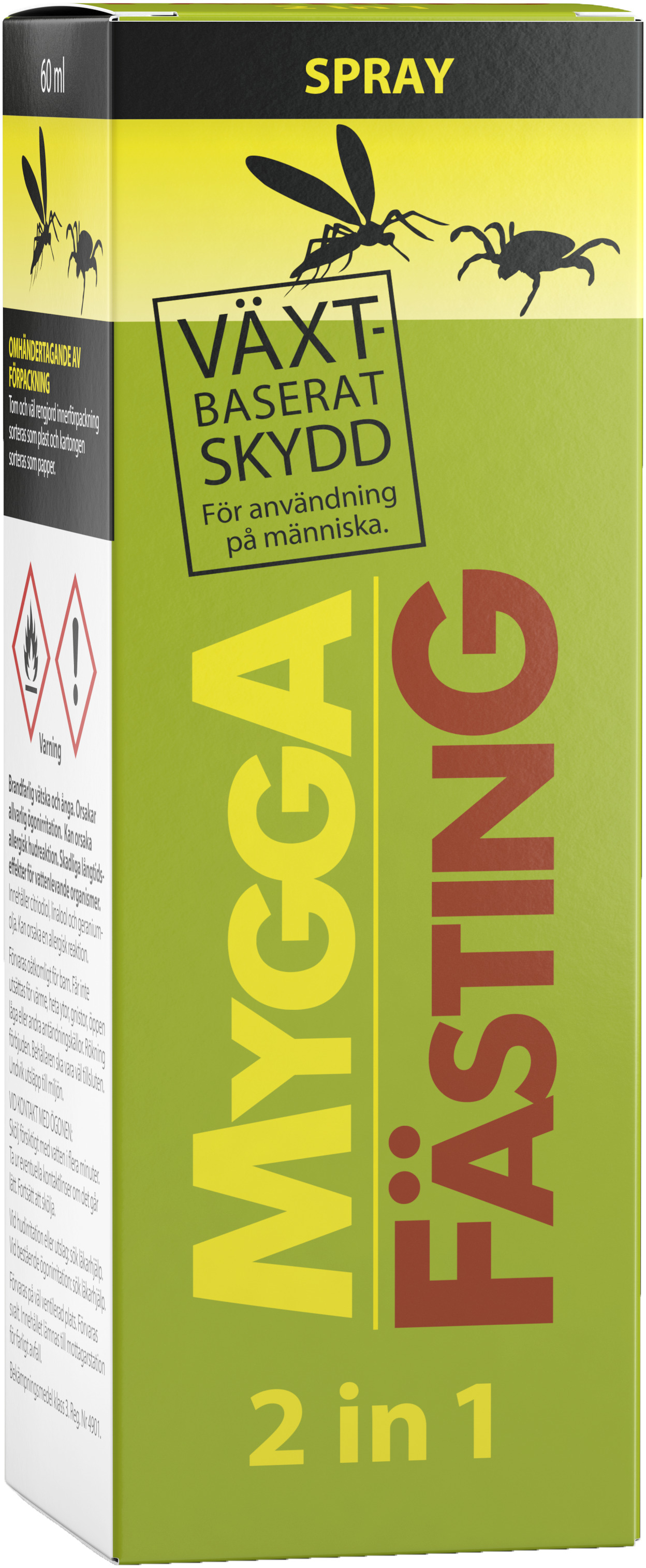 MyggA Fästing 2in1 Insektsspray 60 ml