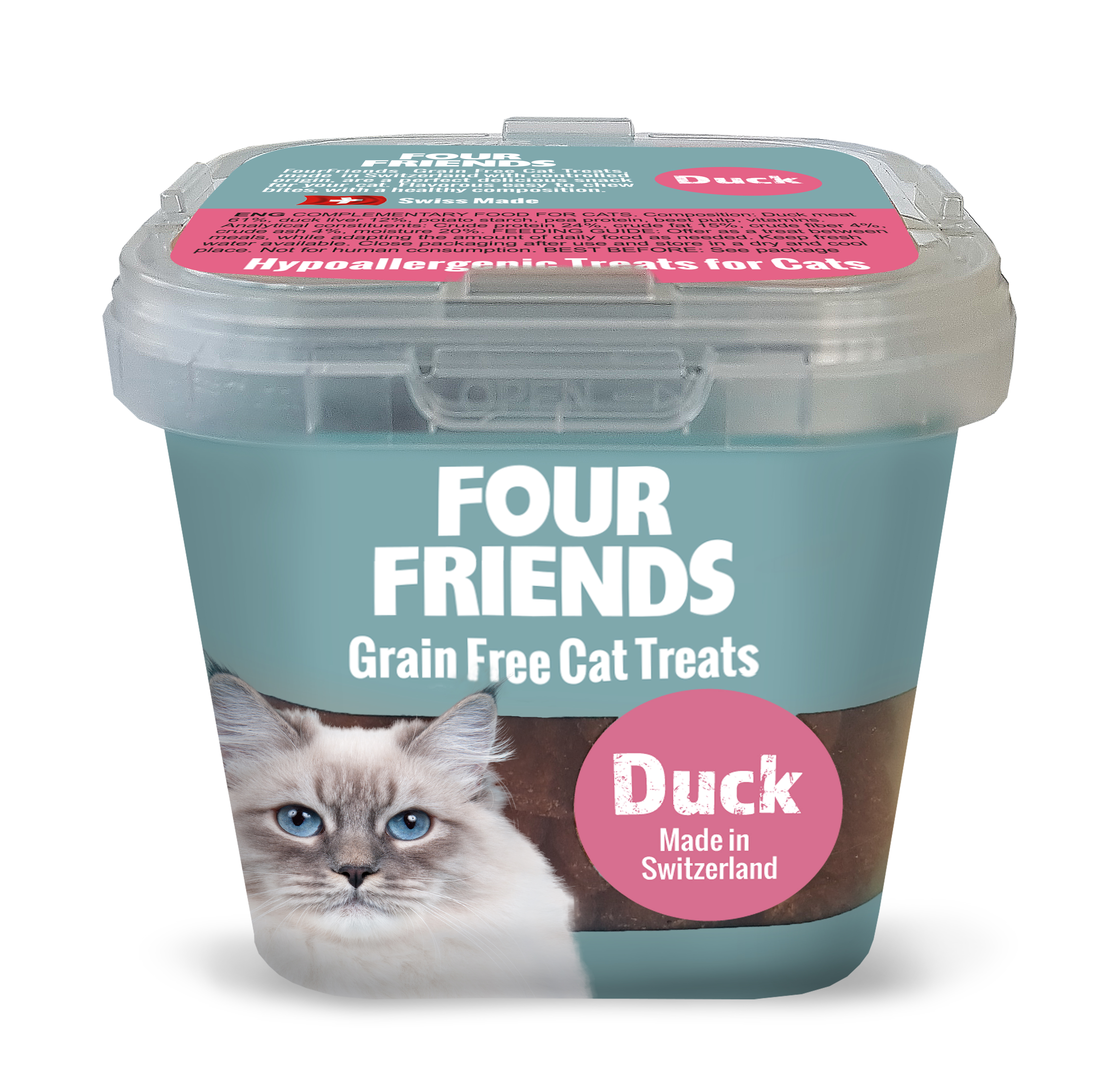Four Friends Cat Treat Duck 100 g