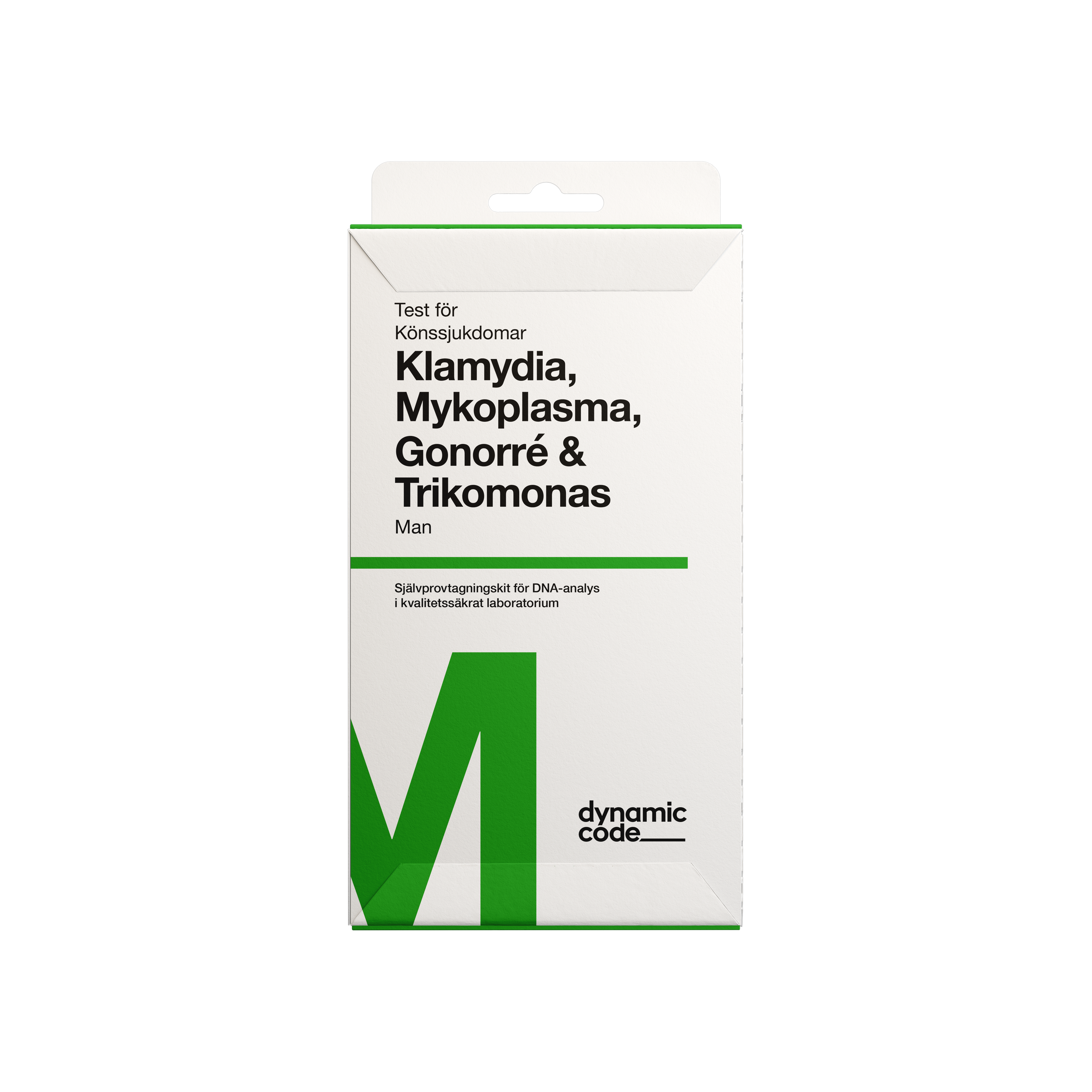 Dynamic Code Test Med Självprovtagning - Fyra Könssjukdomar - Man