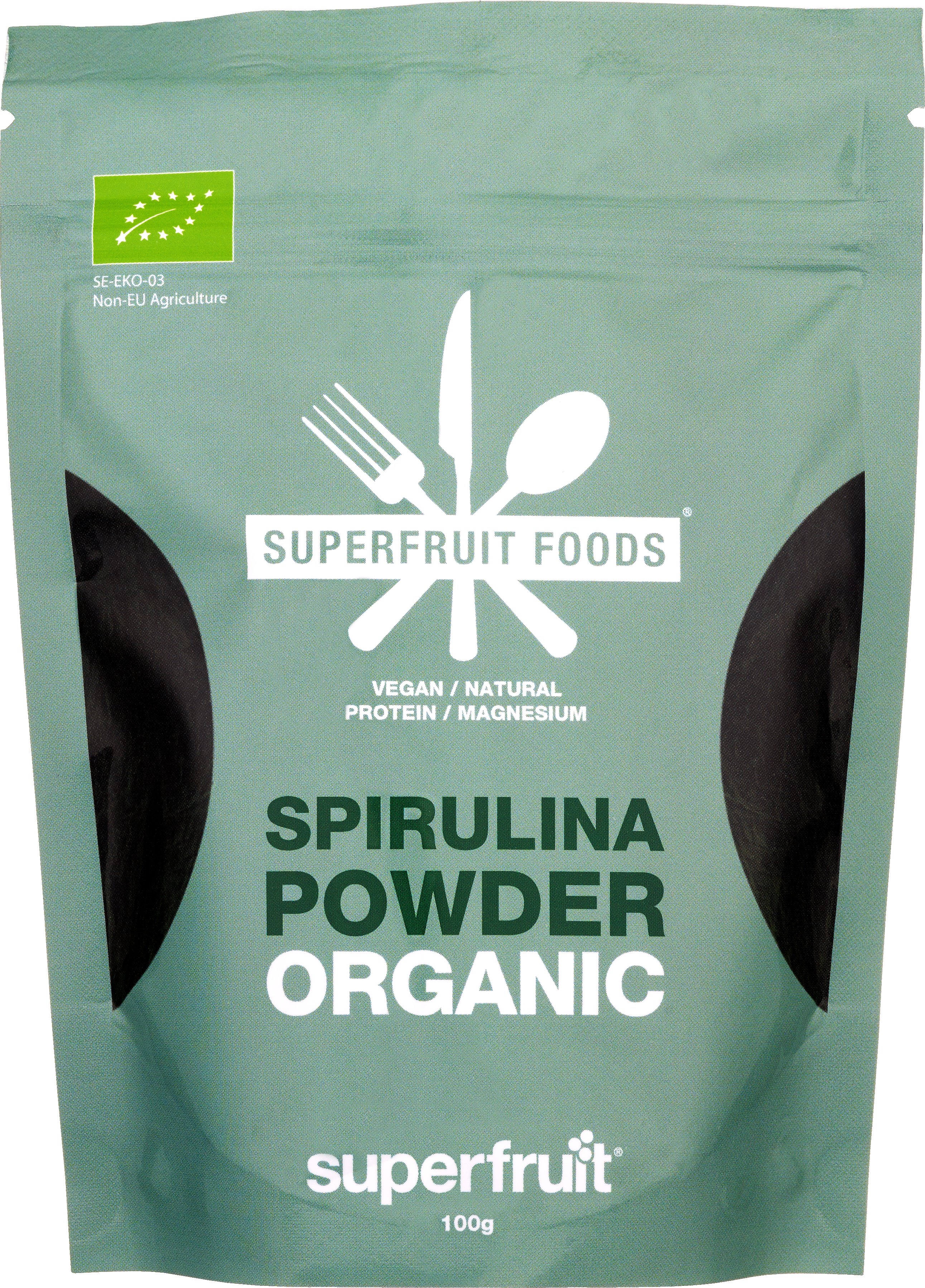 Köp Superfruit Foods Spirulina Powder Organic 100g | Apohem