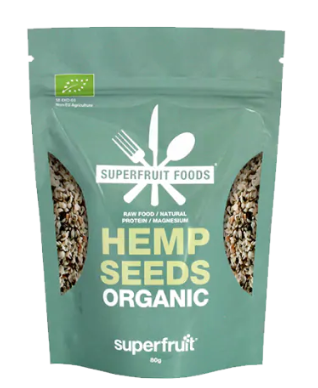 Superfruit Foods Hemp Seeds Organic 80g
